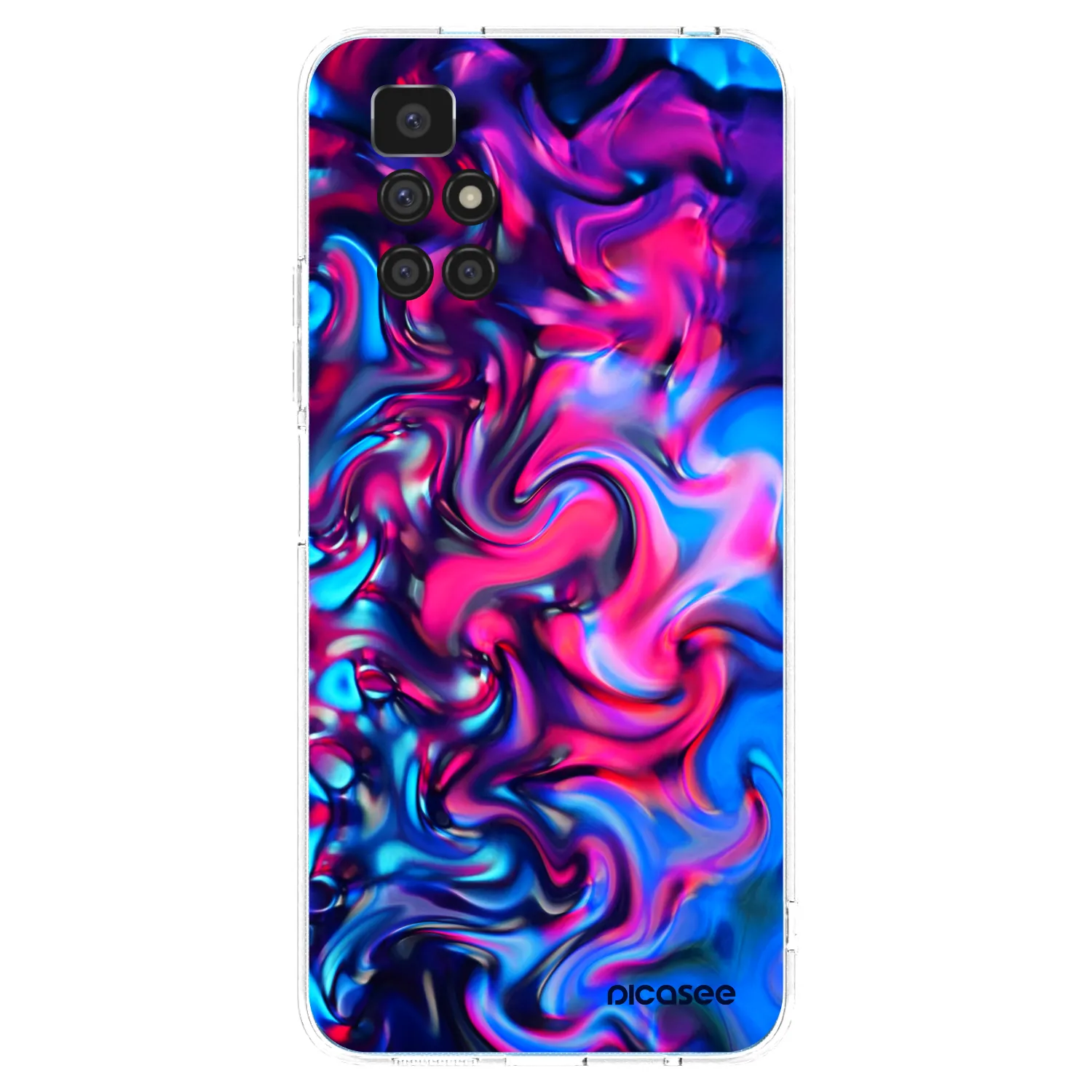 Silikónový prehľadný obal pre Xiaomi Redmi 10 - Redlight