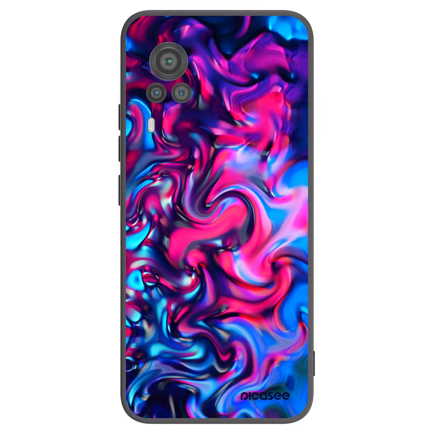 Picasee silikónový čierny obal pre Vivo X60 Pro 5G - Redlight