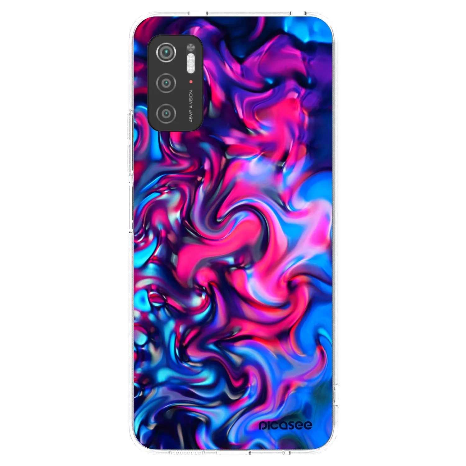 Picasee silikónový prehľadný obal pre Xiaomi Poco M3 Pro 5G - Redlight