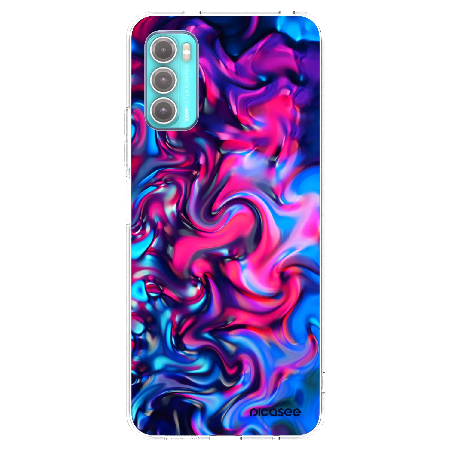 Picasee silikónový prehľadný obal pre Motorola Moto G60 - Redlight