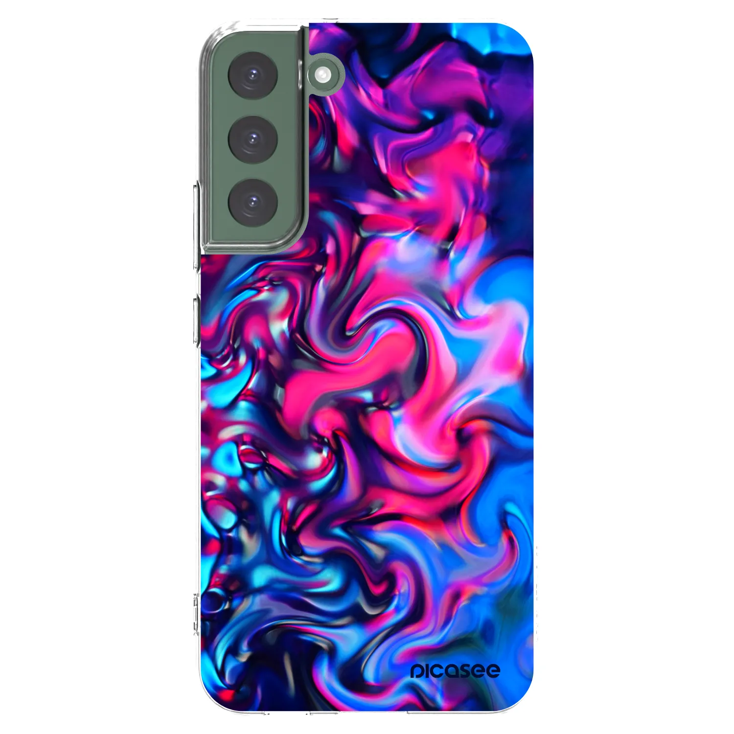 Picasee silikónový prehľadný obal pre Samsung Galaxy S22+ 5G - Redlight