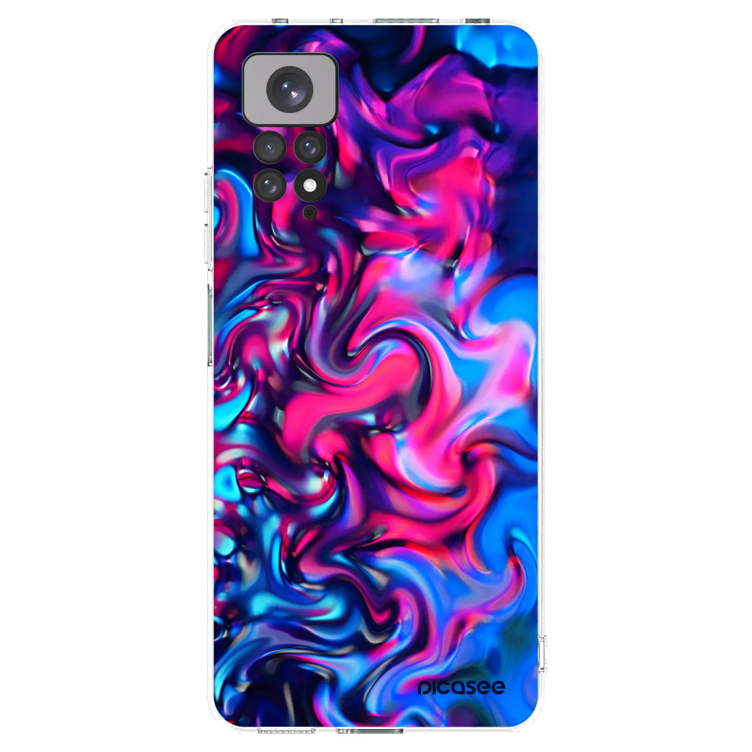 Picasee silikónový prehľadný obal pre Xiaomi Redmi Note 11S 4G - Redlight