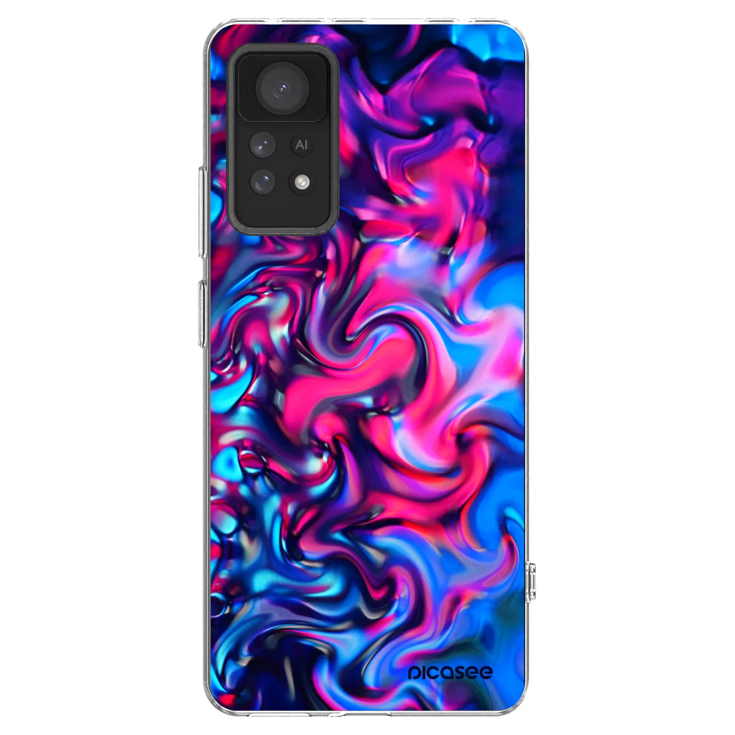 Picasee silikónový prehľadný obal pre Xiaomi Redmi Note 11 Pro 5G - Redlight