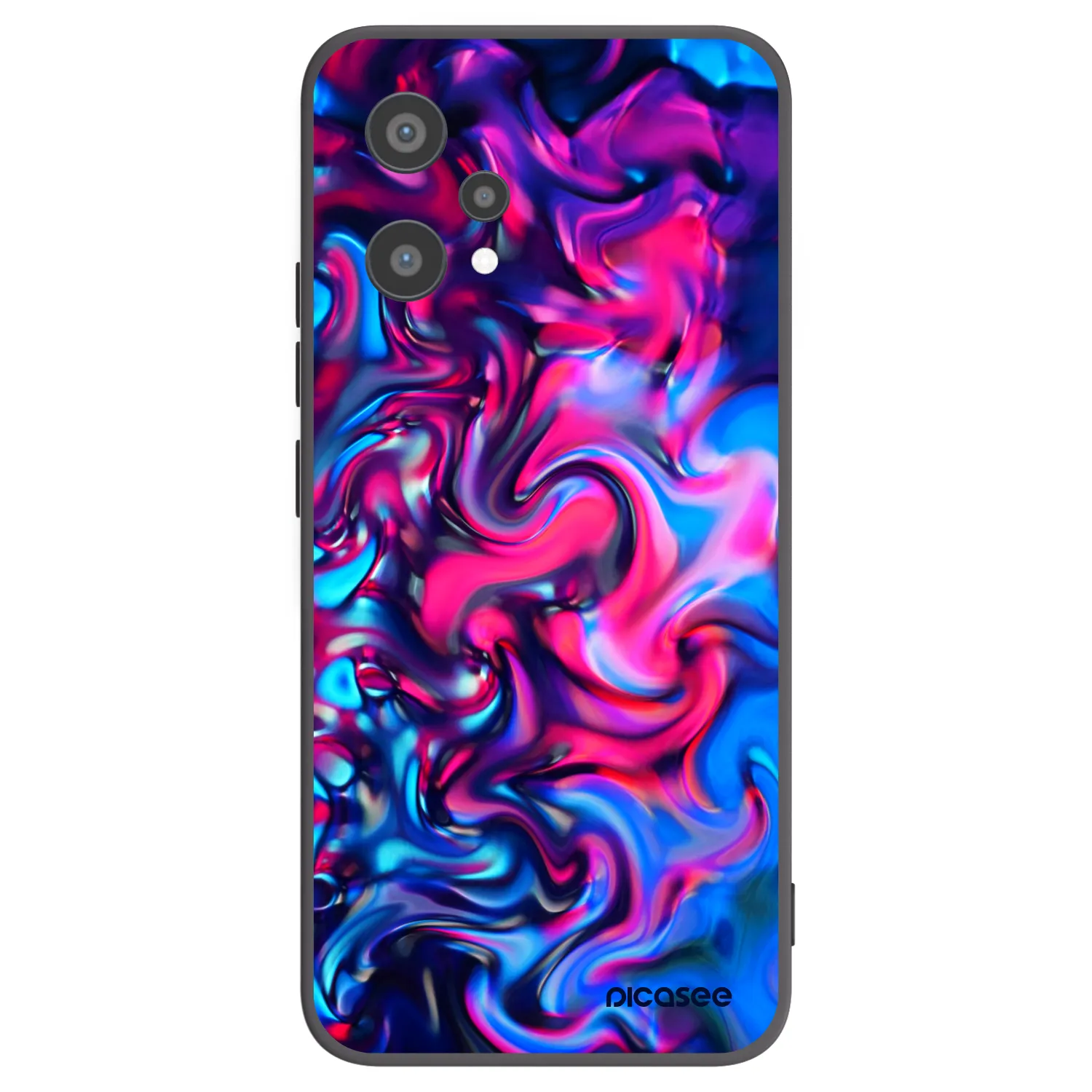 Picasee silikónový čierny obal pre Realme 9 Pro 5G - Redlight