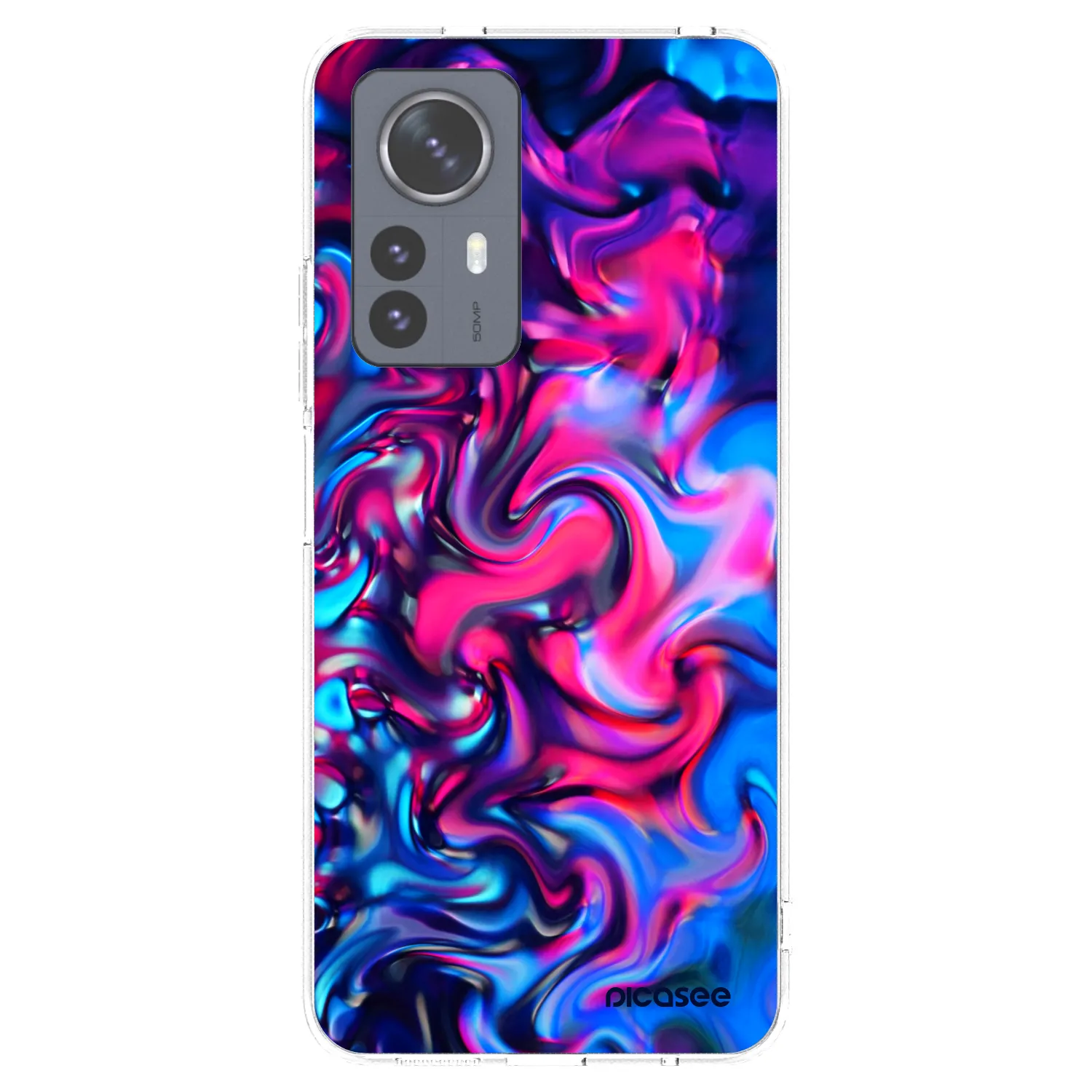 Picasee silikónový prehľadný obal pre Xiaomi 12 Pro - Redlight