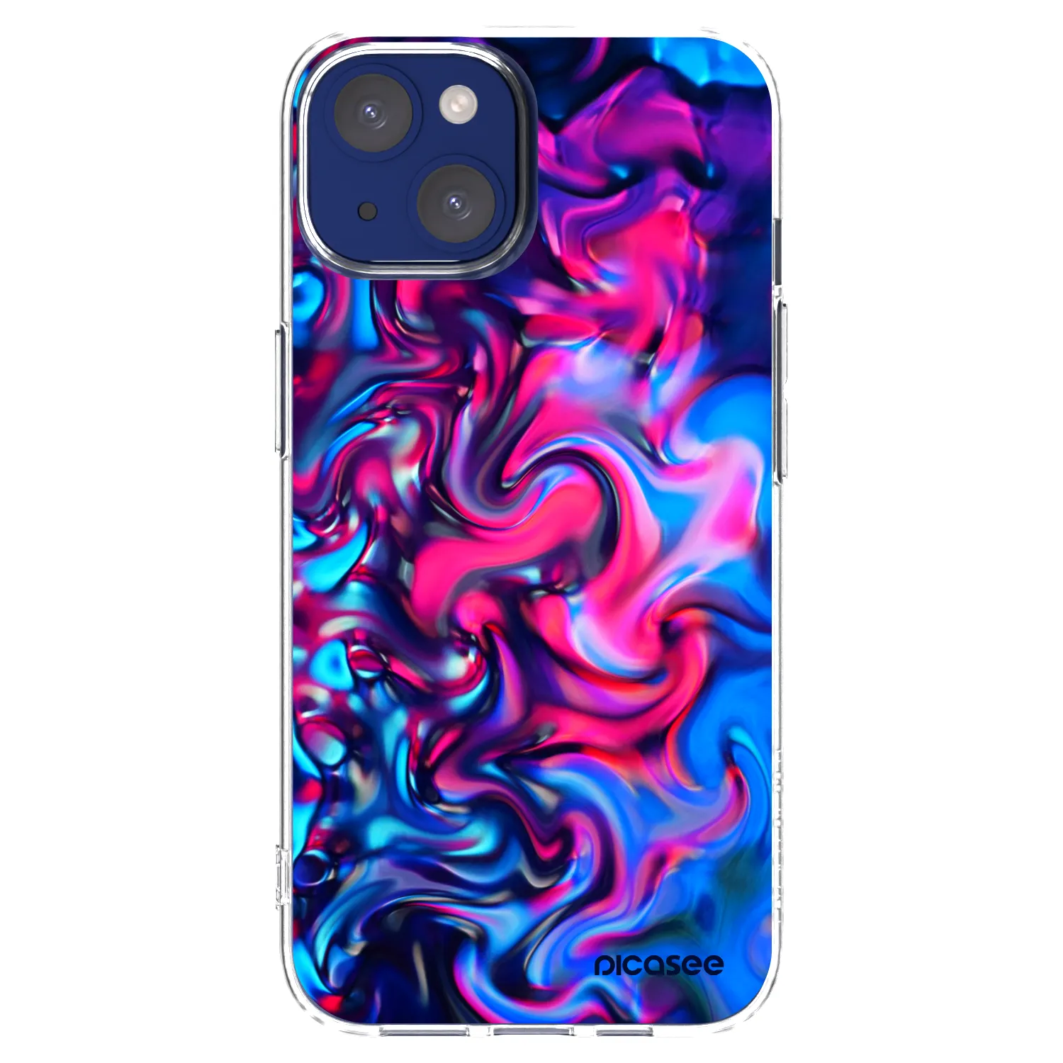 Silikónový prehľadný obal pre Apple iPhone 14 - Redlight