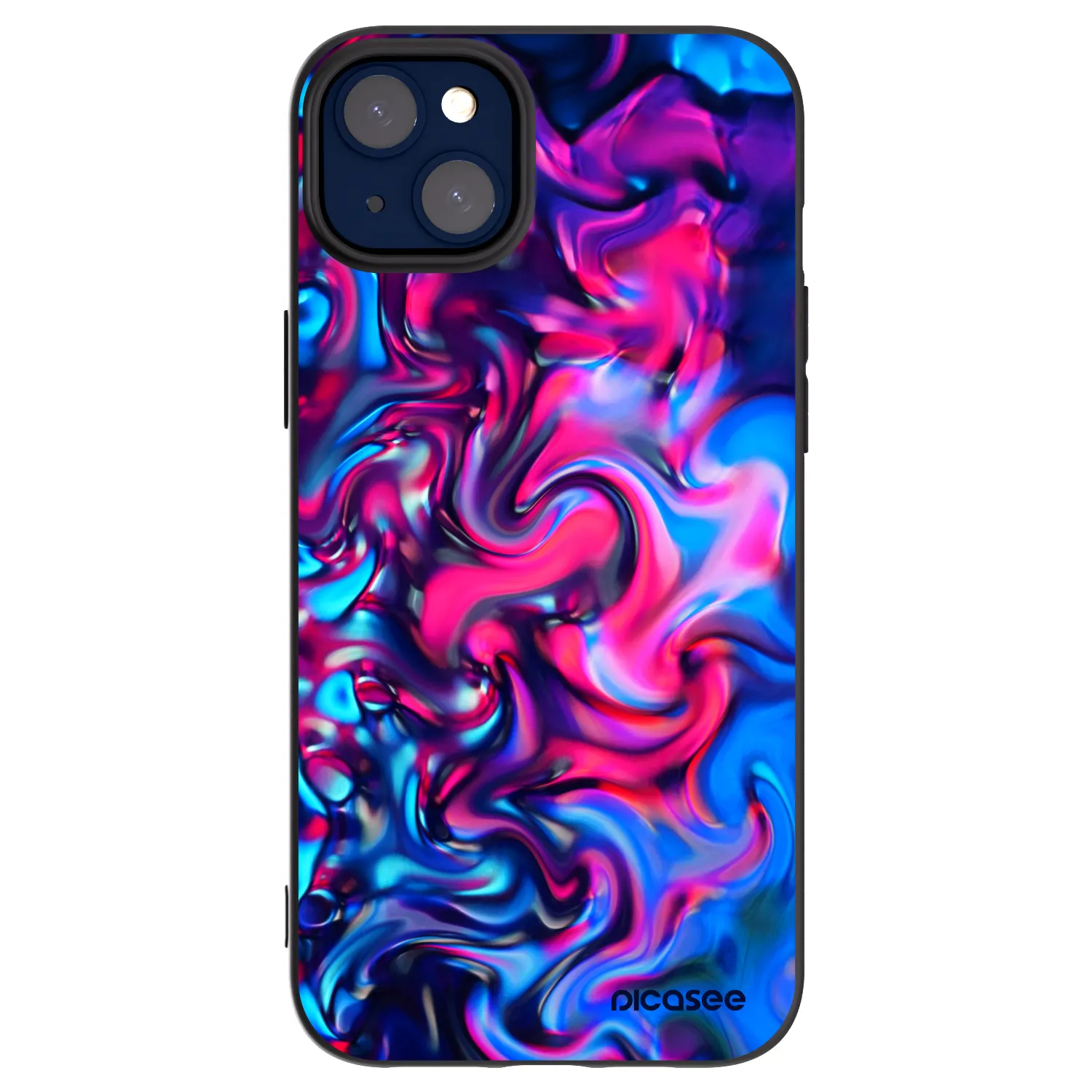 Picasee silikónový čierny obal pre Apple iPhone 14 Plus - Redlight