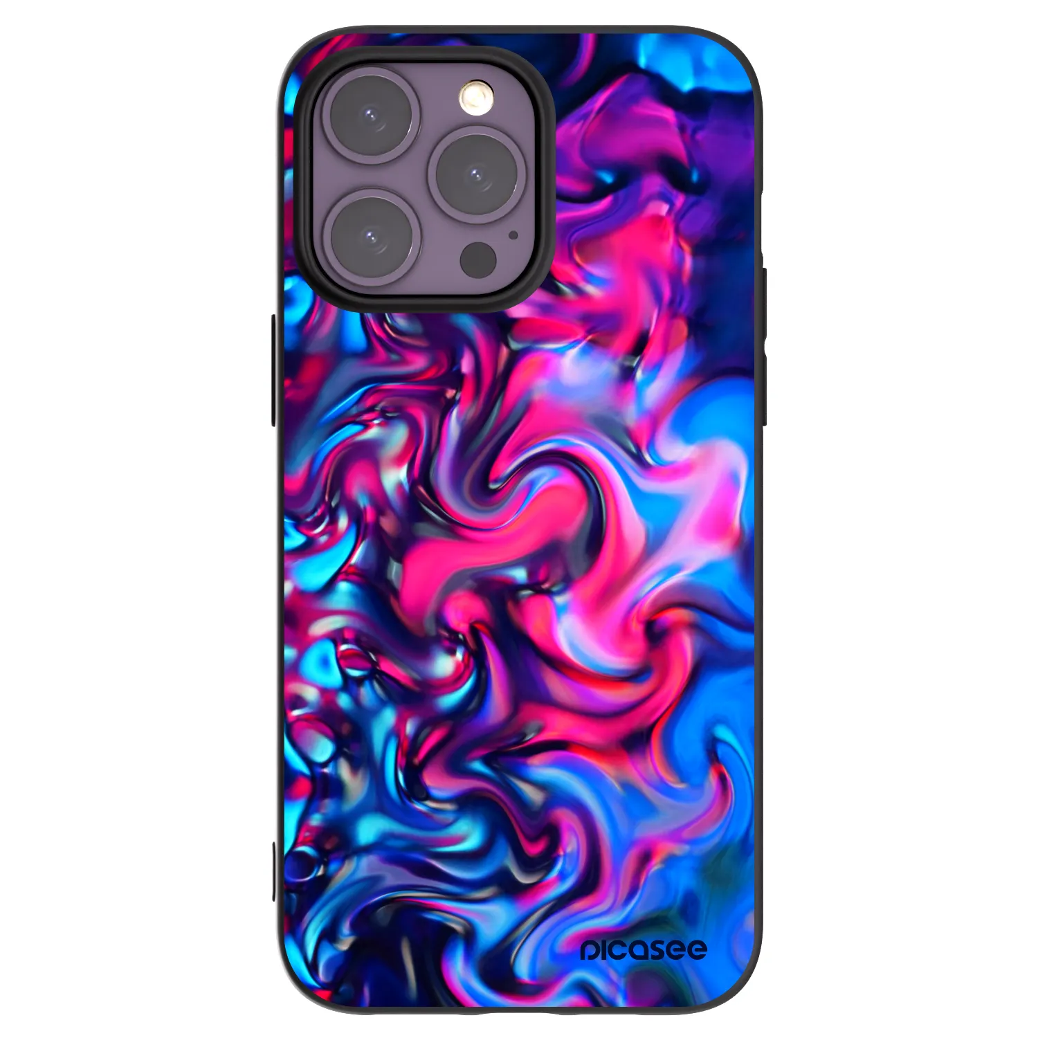 Picasee silikónový čierny obal pre Apple iPhone 14 Pro Max - Redlight