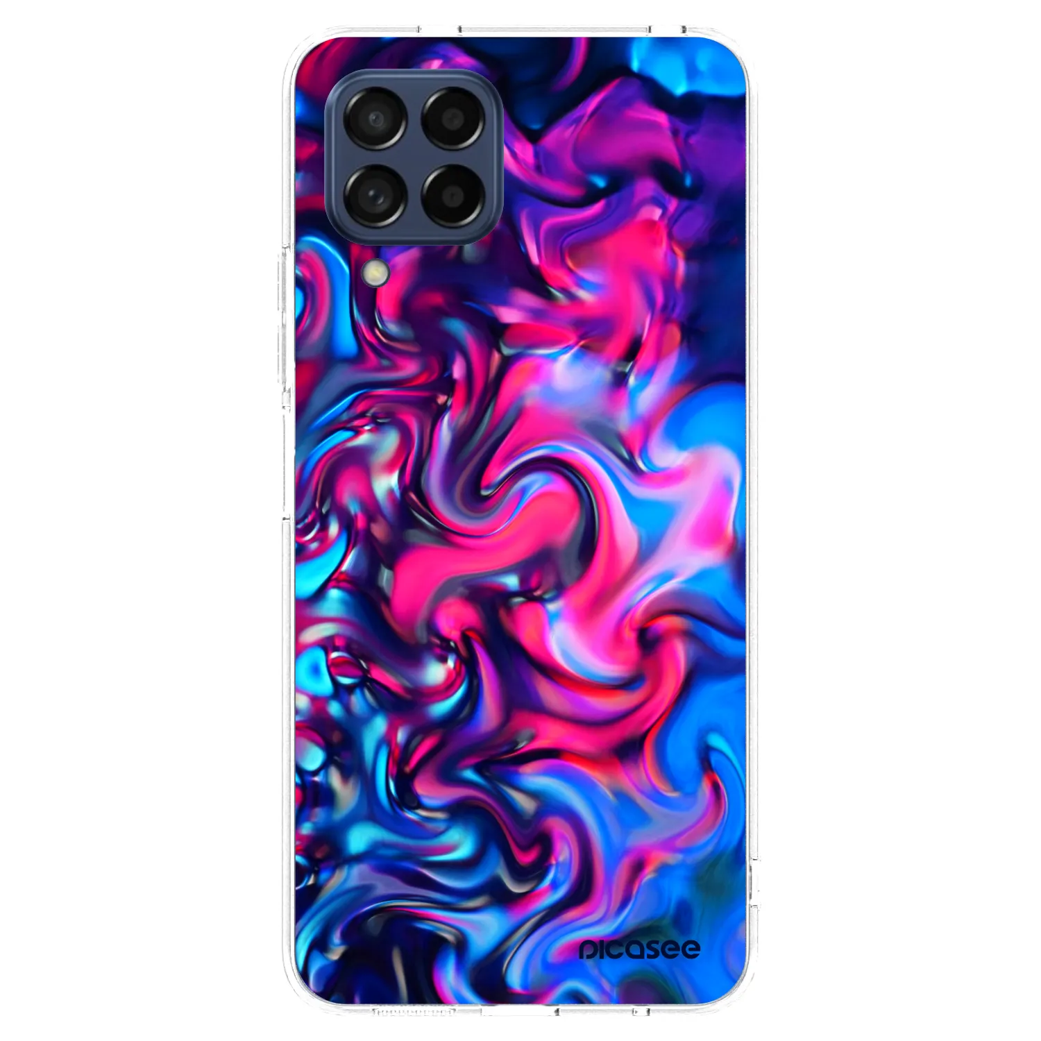 Picasee silikónový prehľadný obal pre Samsung Galaxy M53 5G - Redlight