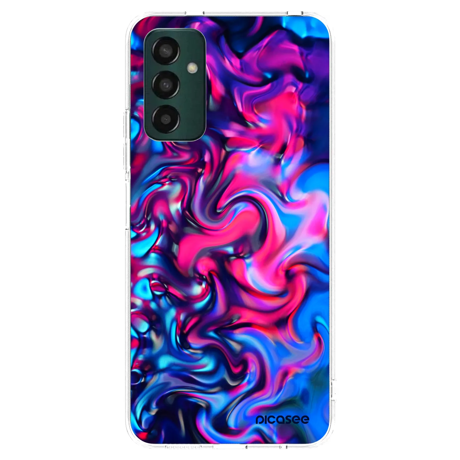 Picasee silikónový prehľadný obal pre Samsung Galaxy M13 M135F - Redlight