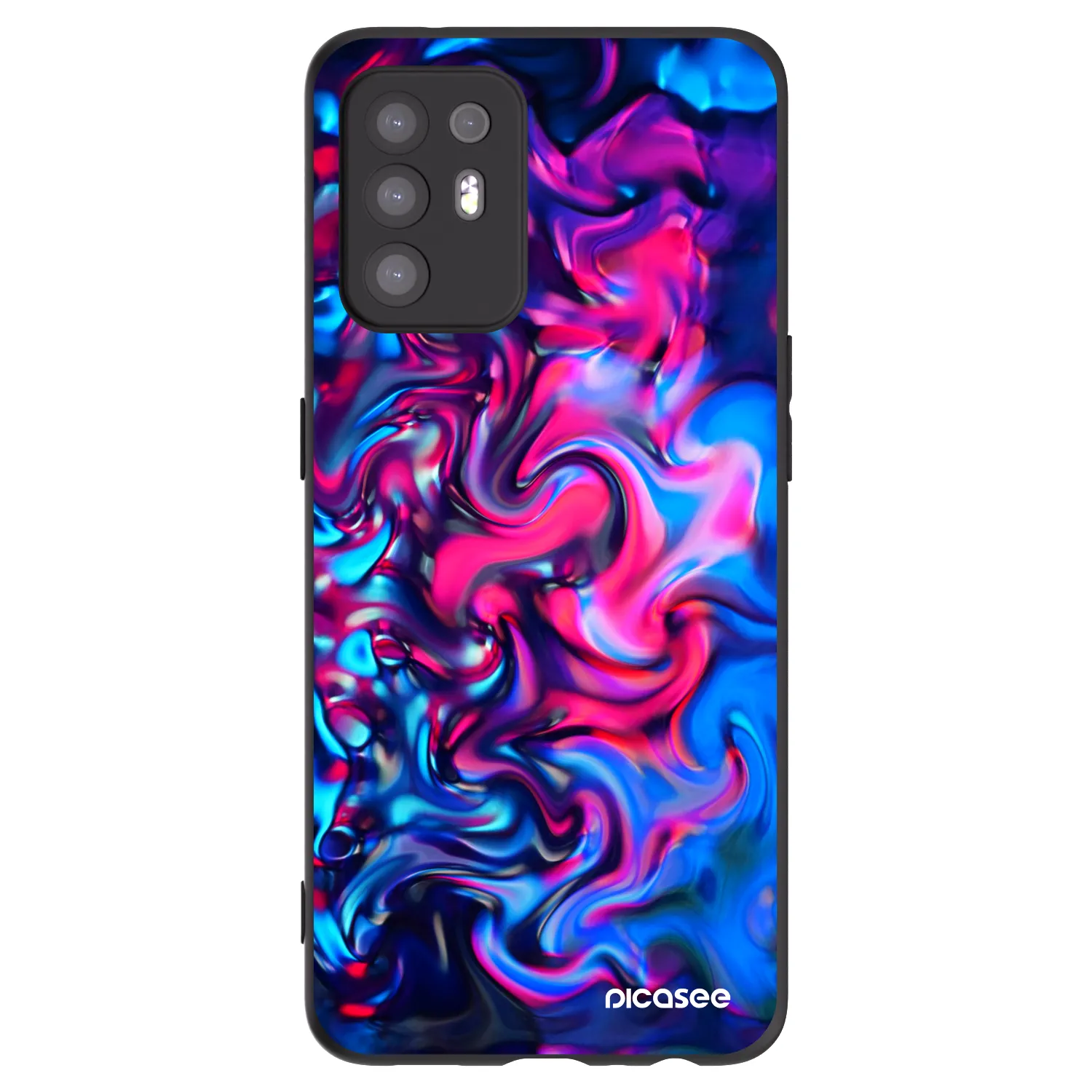 Picasee silikónový čierny obal pre OPPO A94 5G - Redlight