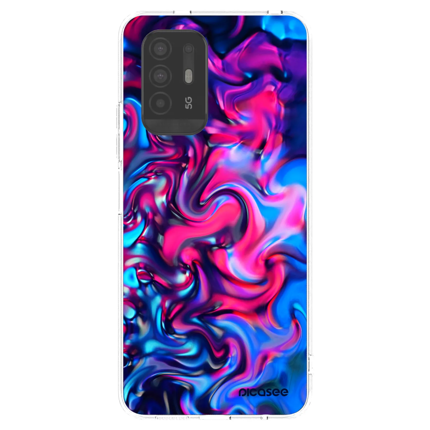 Picasee silikónový prehľadný obal pre OPPO A94 5G - Redlight
