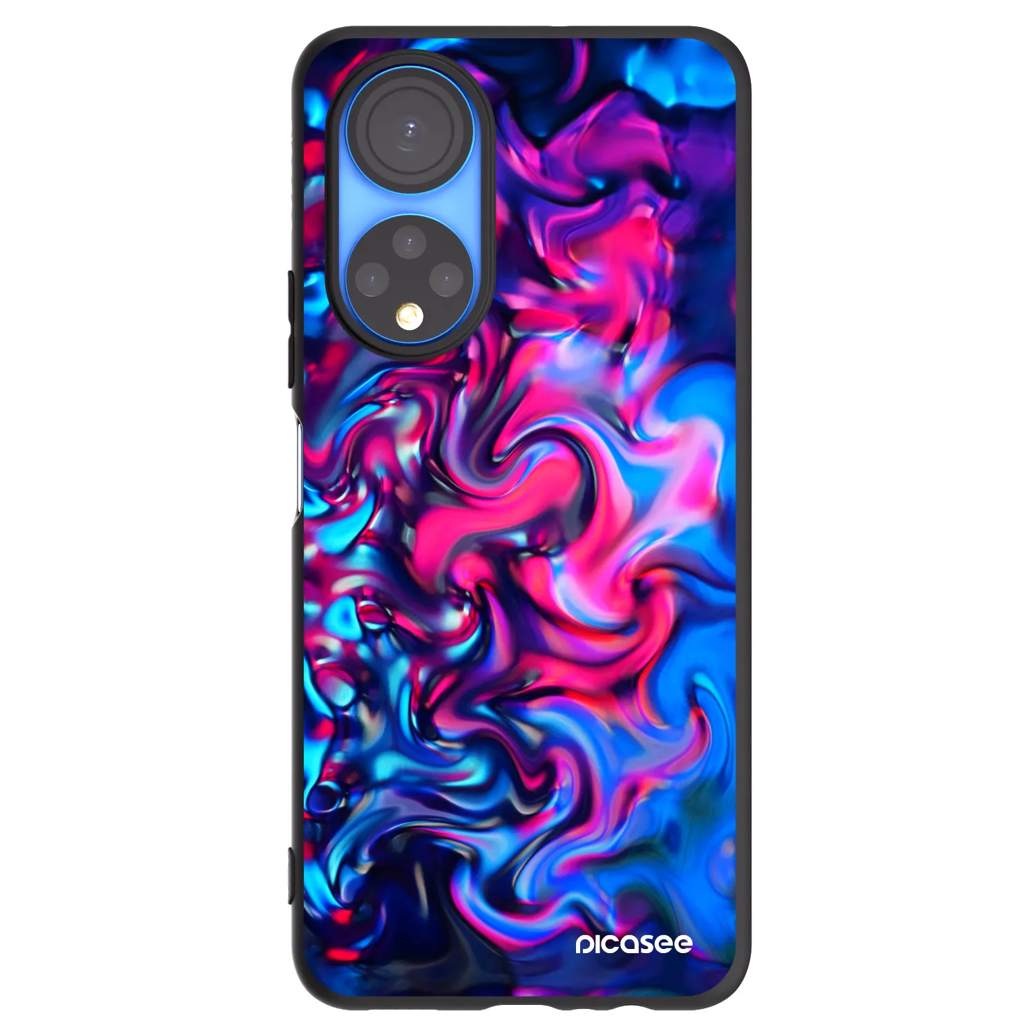 Picasee silikónový čierny obal pre Honor X7 - Redlight