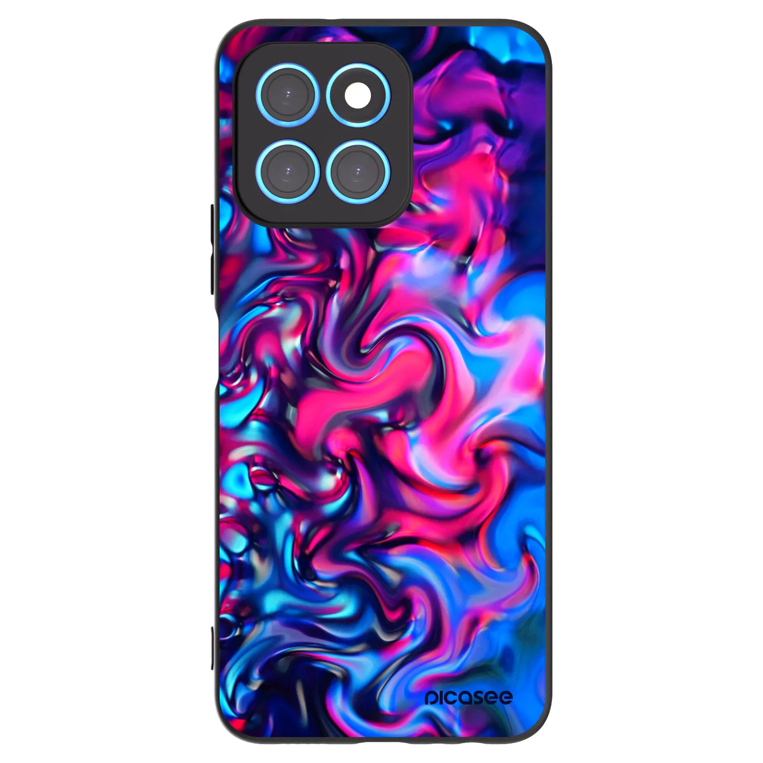 Picasee silikónový čierny obal pre Honor X8 5G - Redlight
