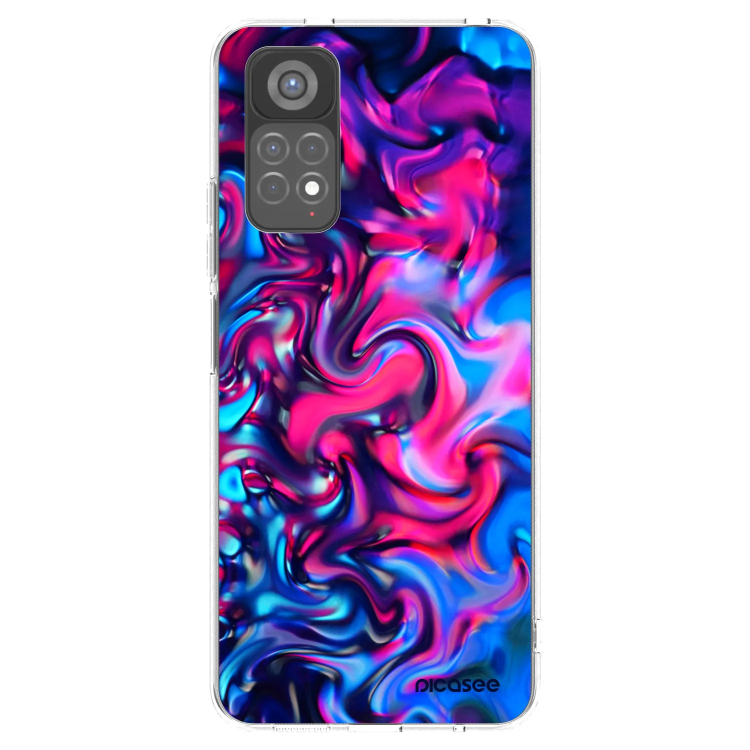Picasee silikónový prehľadný obal pre Xiaomi Redmi Note 11S 5G - Redlight