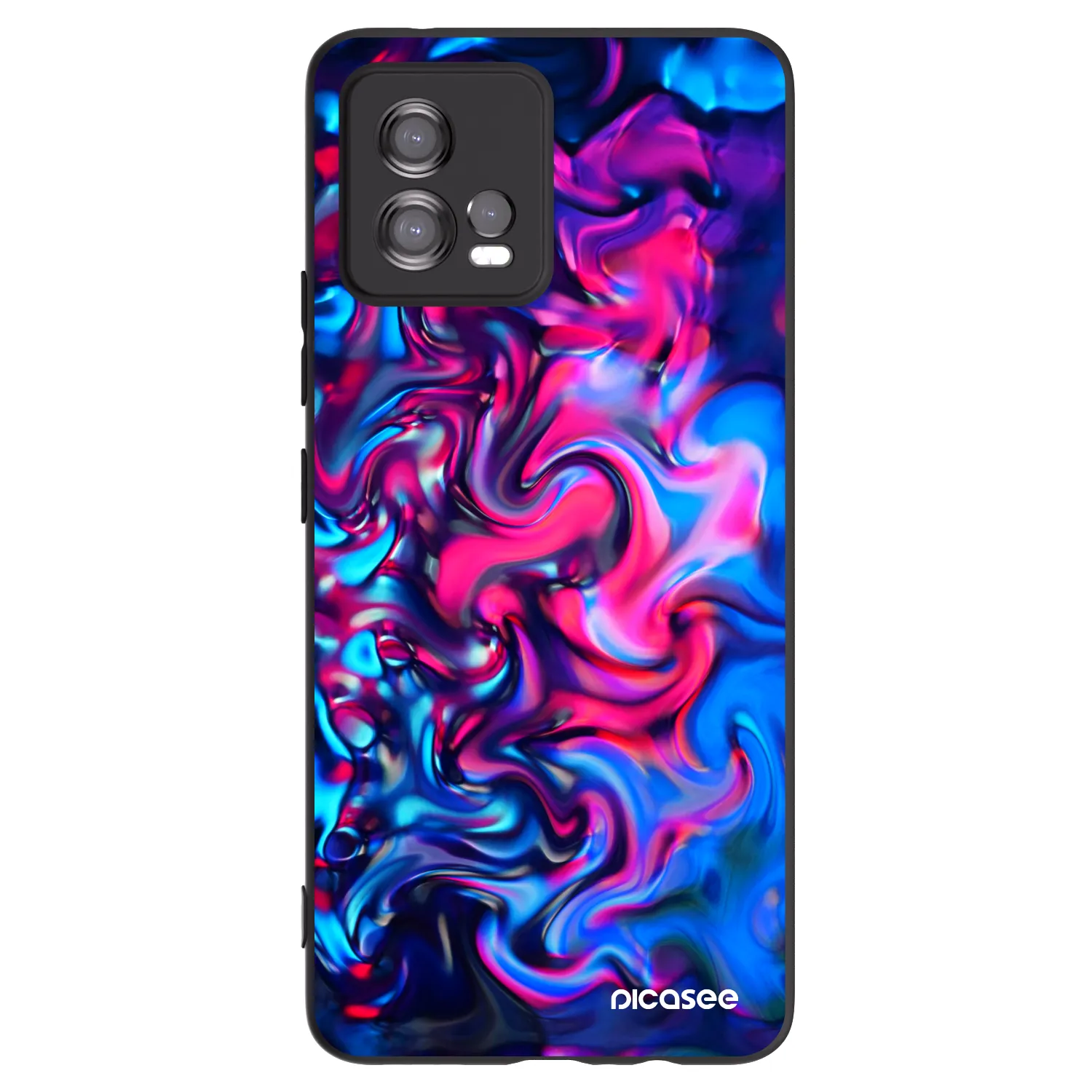 Picasee silikónový čierny obal pre Motorola Moto G72 - Redlight