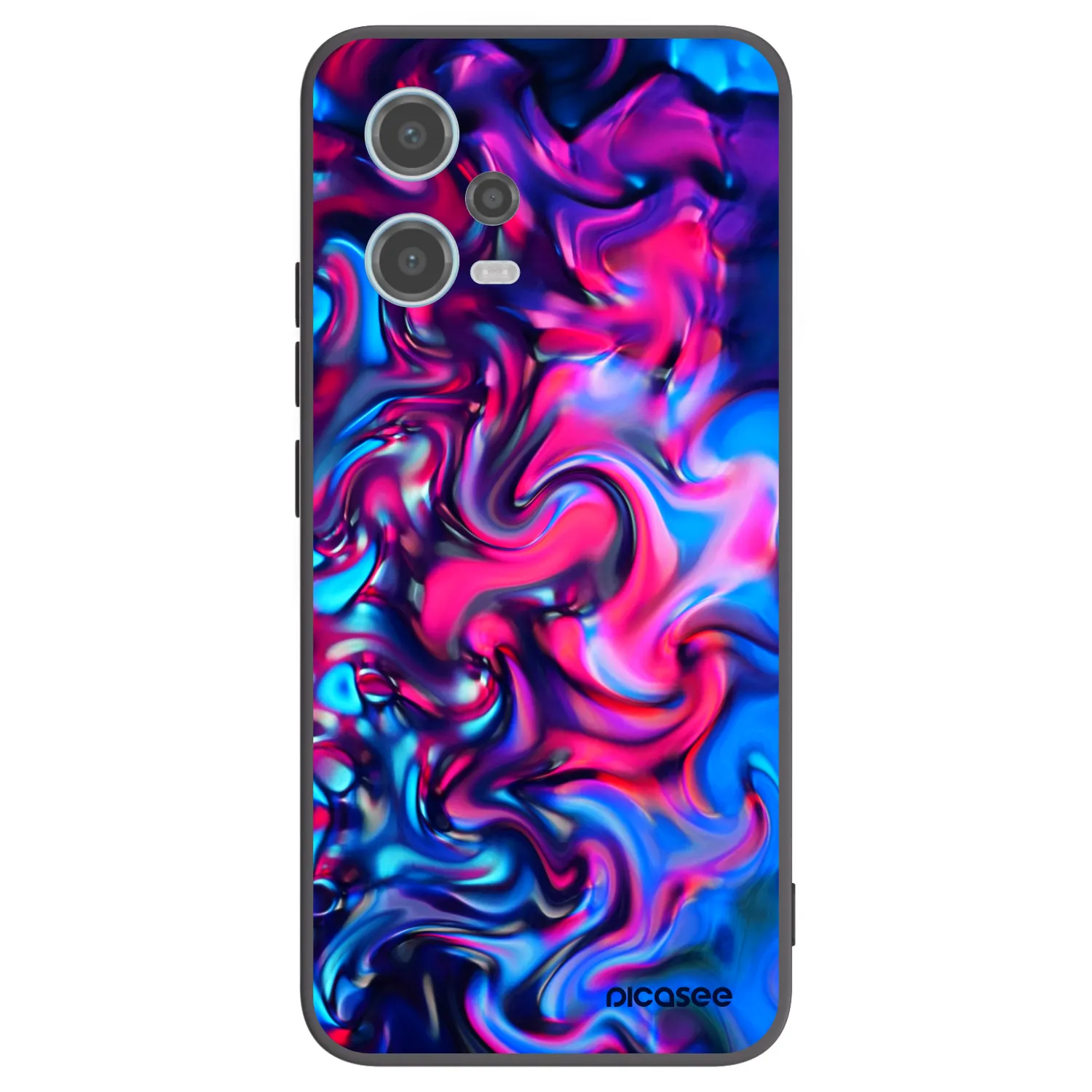 Picasee silikónový čierny obal pre Xiaomi Redmi Note 12 5G - Redlight