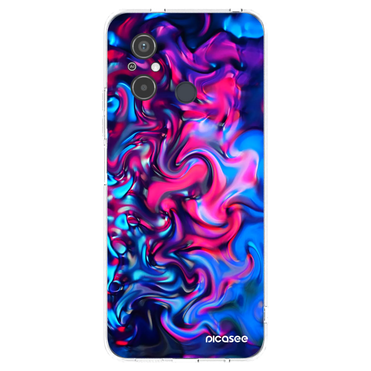 Picasee silikónový prehľadný obal pre Xiaomi Redmi 12C - Redlight