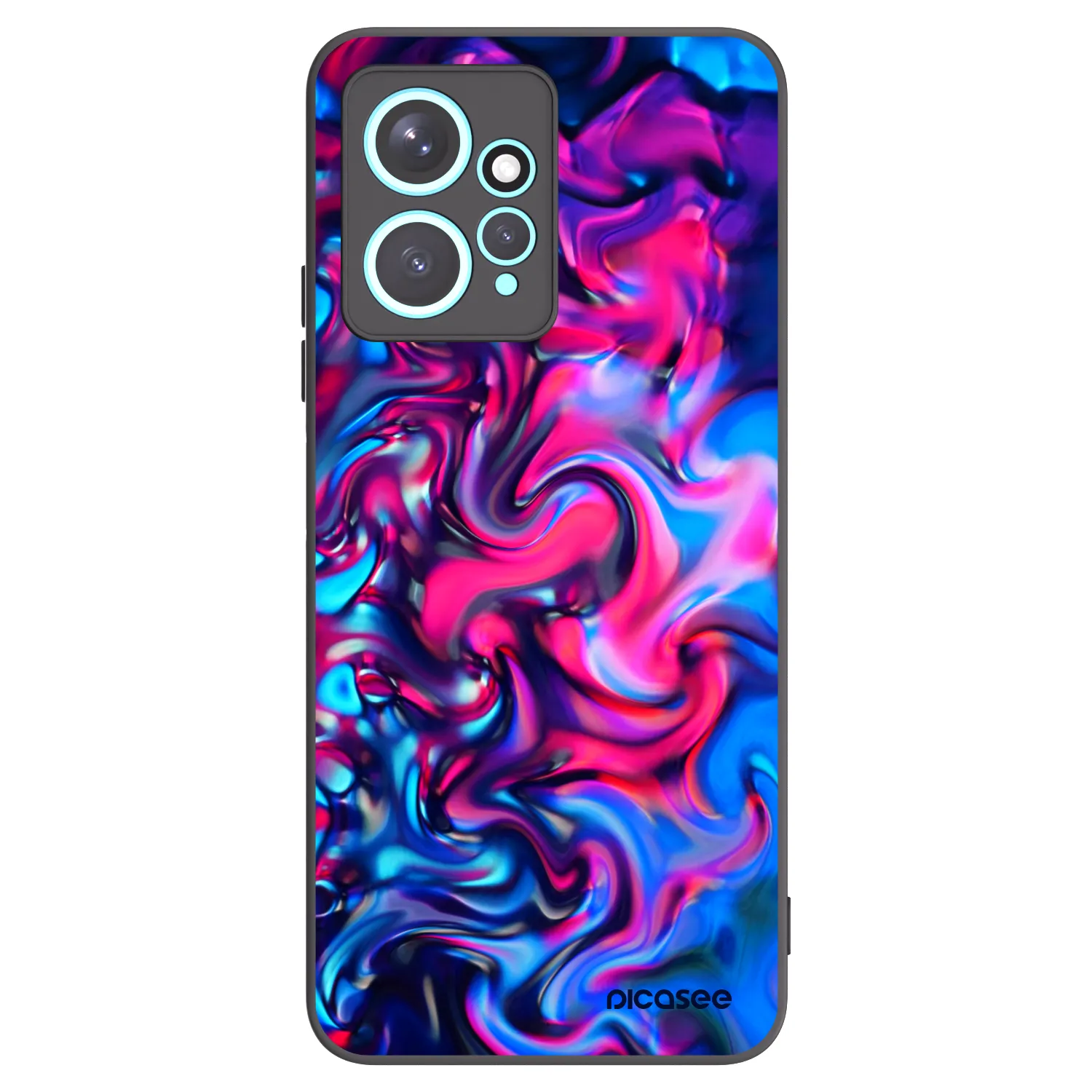 Picasee silikónový čierny obal pre Xiaomi Redmi Note 12 4G - Redlight