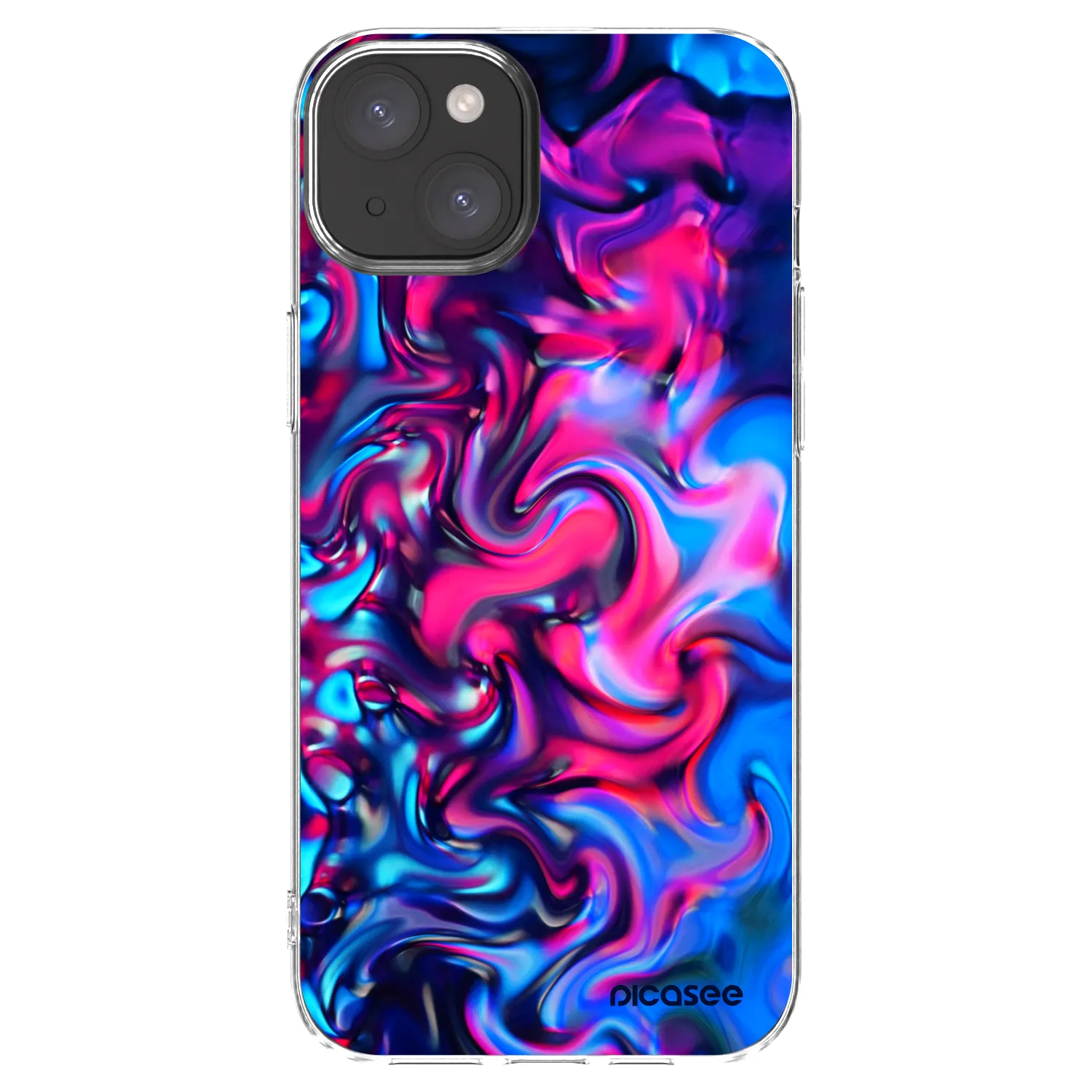 Silikónový prehľadný obal pre Apple iPhone 15 Plus - Redlight