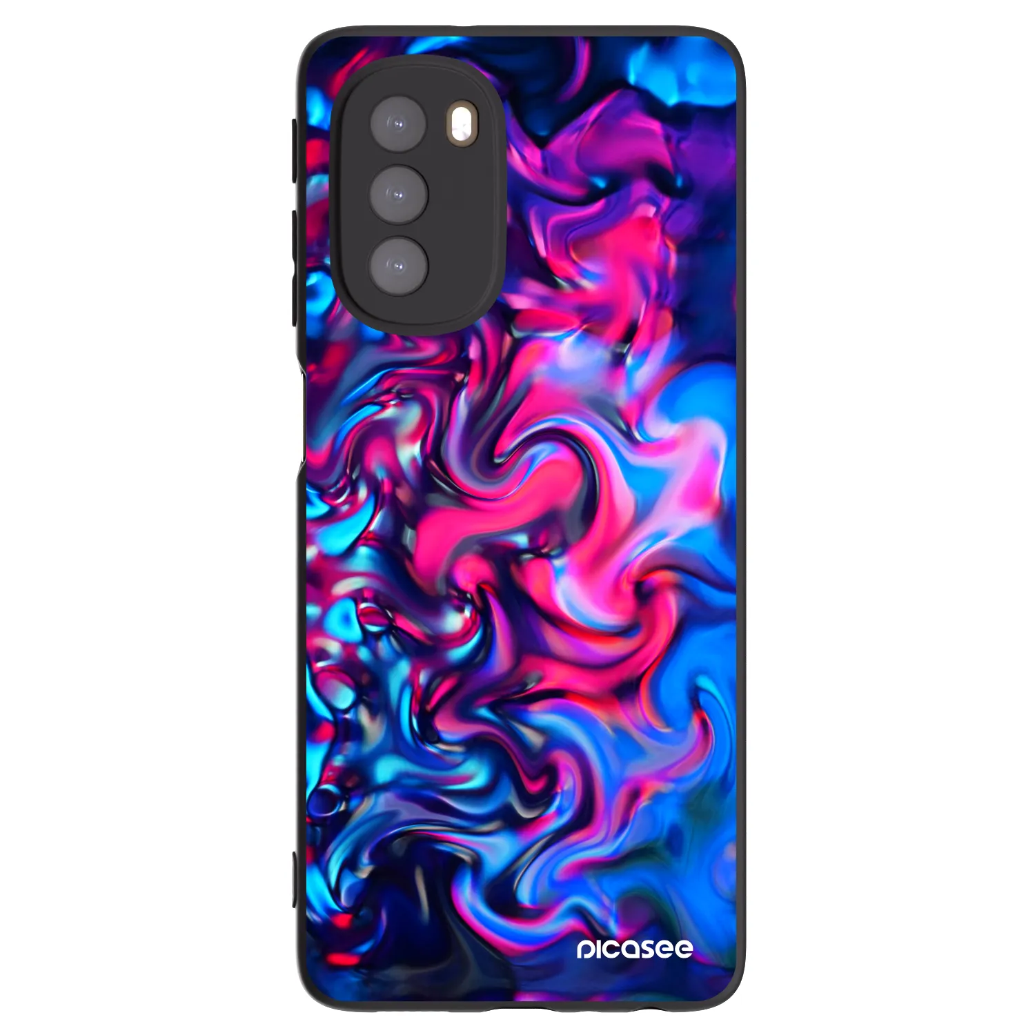 Picasee silikónový čierny obal pre Motorola Moto G51 - Redlight