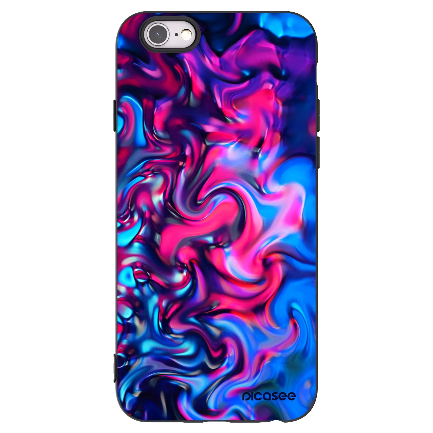 Picasee silikónový čierny obal pre Apple iPhone 6/6S - Redlight