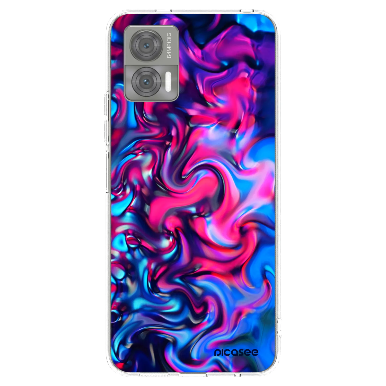 Picasee silikónový prehľadný obal pre Motorola Edge 30 Neo - Redlight