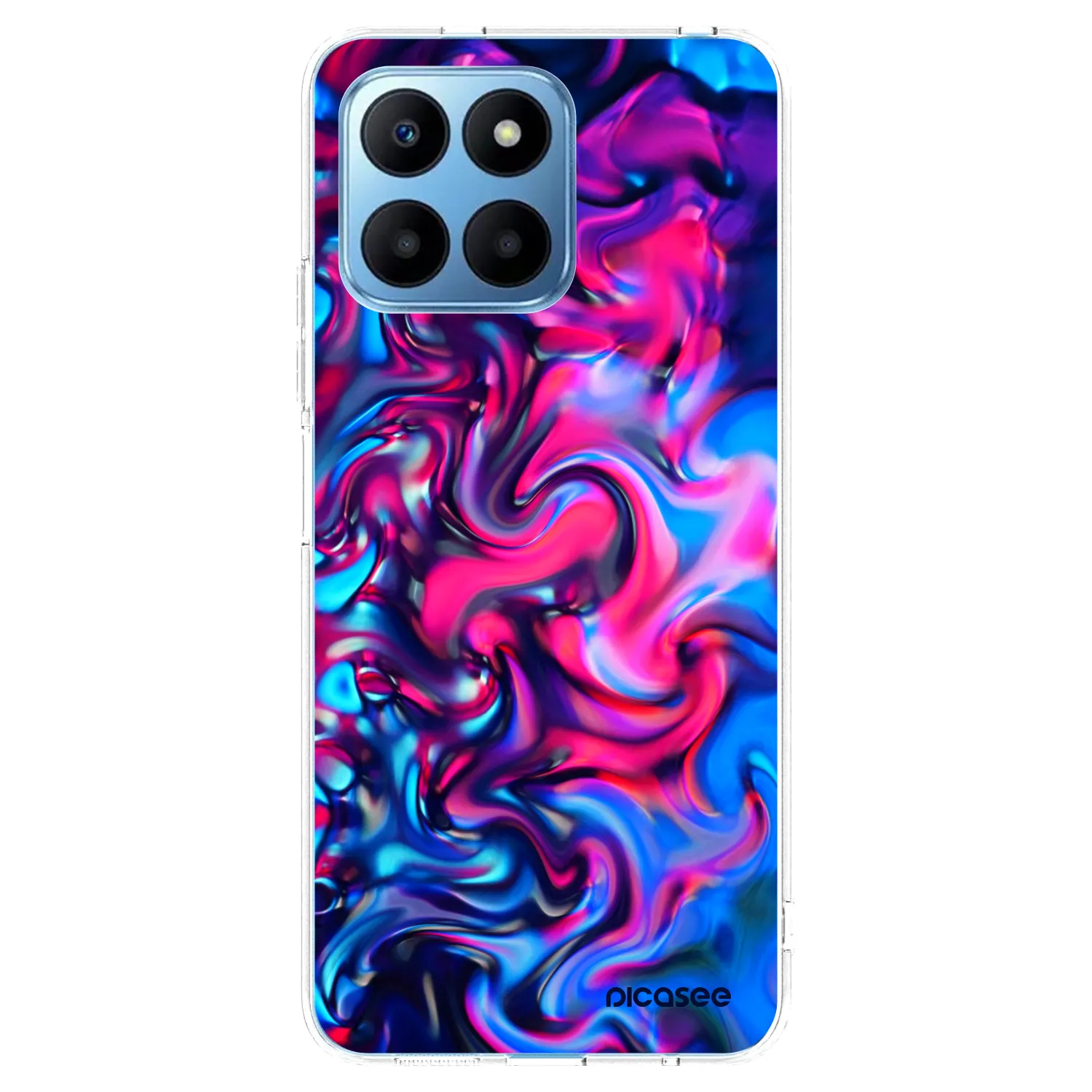 Picasee silikónový prehľadný obal pre Honor 70 Lite - Redlight