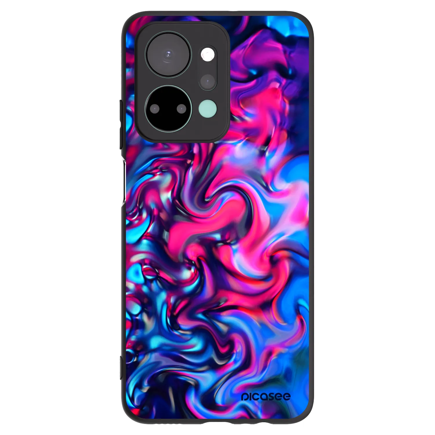 Picasee silikónový čierny obal pre Honor X7a - Redlight