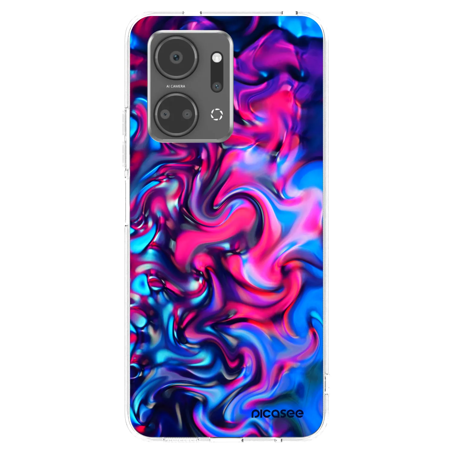 Picasee silikónový prehľadný obal pre Honor X7a - Redlight