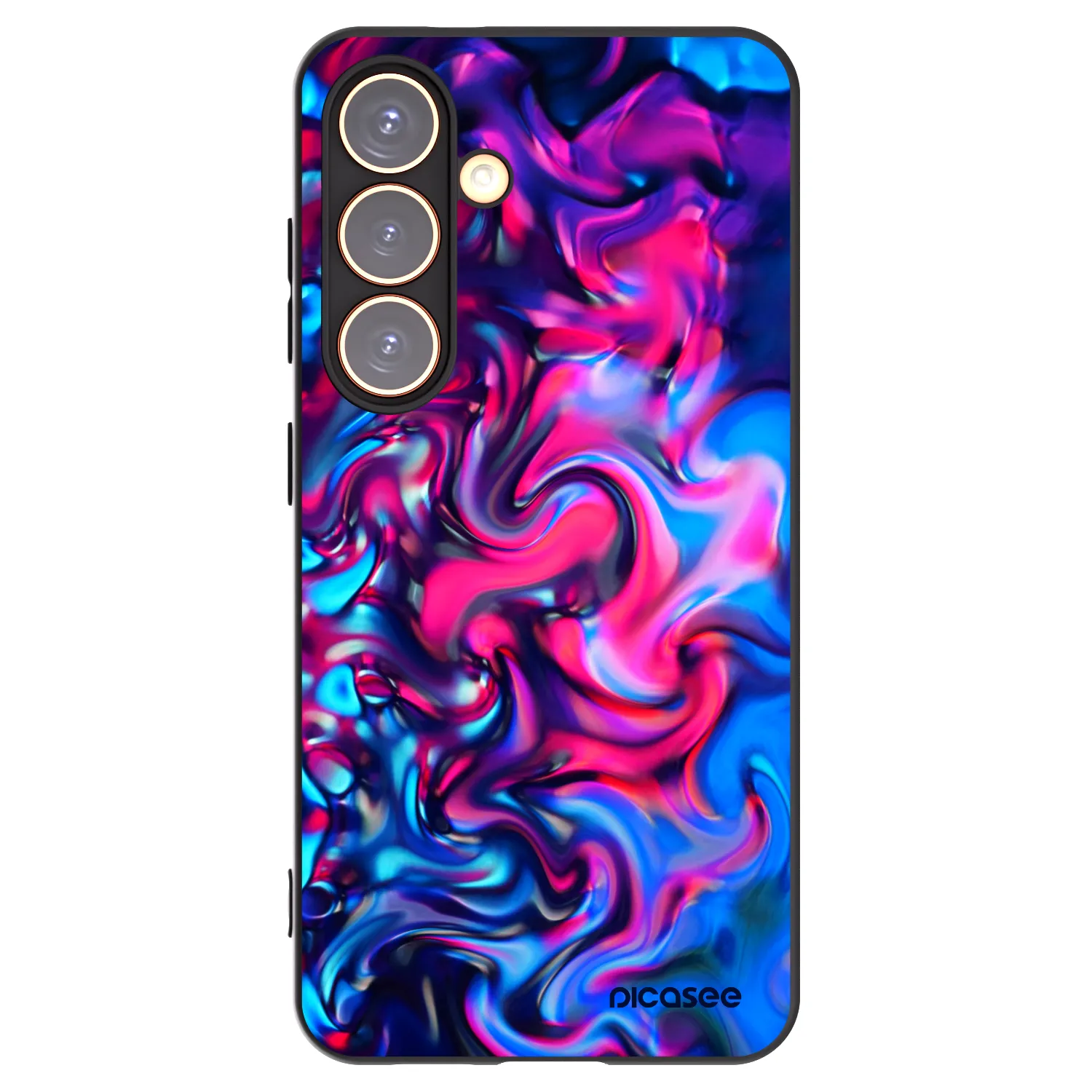 Picasee silikónový čierny obal pre Samsung Galaxy S24 S921B 5G - Redlight