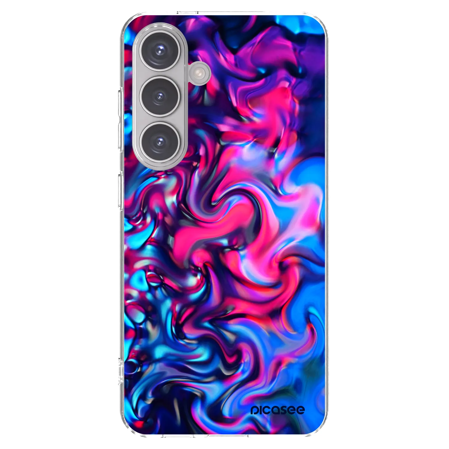 Picasee silikónový prehľadný obal pre Samsung Galaxy S24 S921B 5G - Redlight