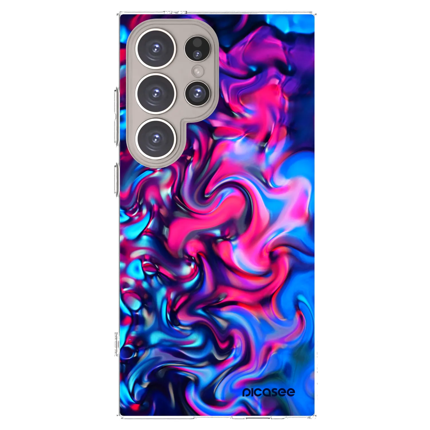 Picasee silikónový prehľadný obal pre Samsung Galaxy S24 Ultra S928B 5G - Redlight