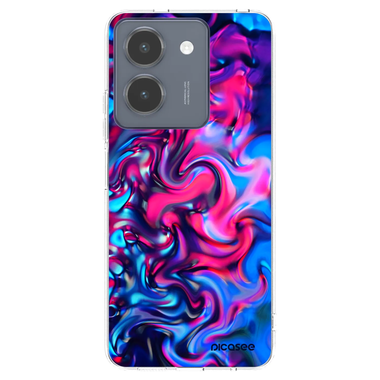 Picasee silikónový prehľadný obal pre Vivo Y36 4G - Redlight