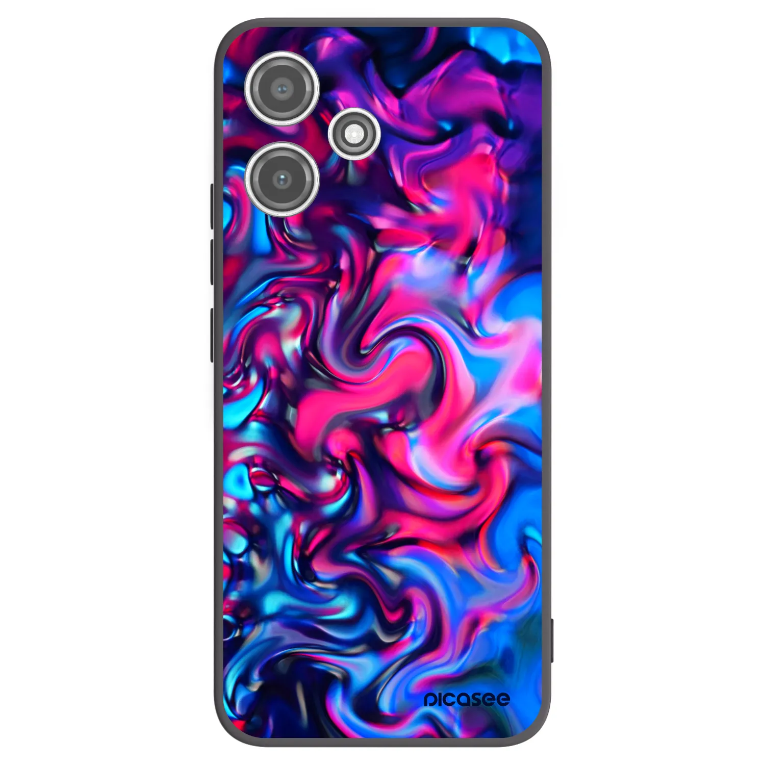 Picasee silikónový čierny obal pre Xiaomi Redmi 12 5G - Redlight