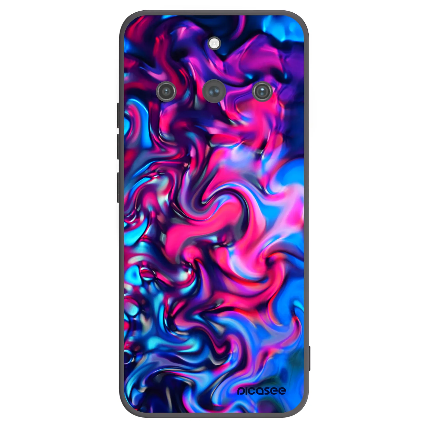 Picasee silikónový čierny obal pre Realme 11 Pro+ - Redlight
