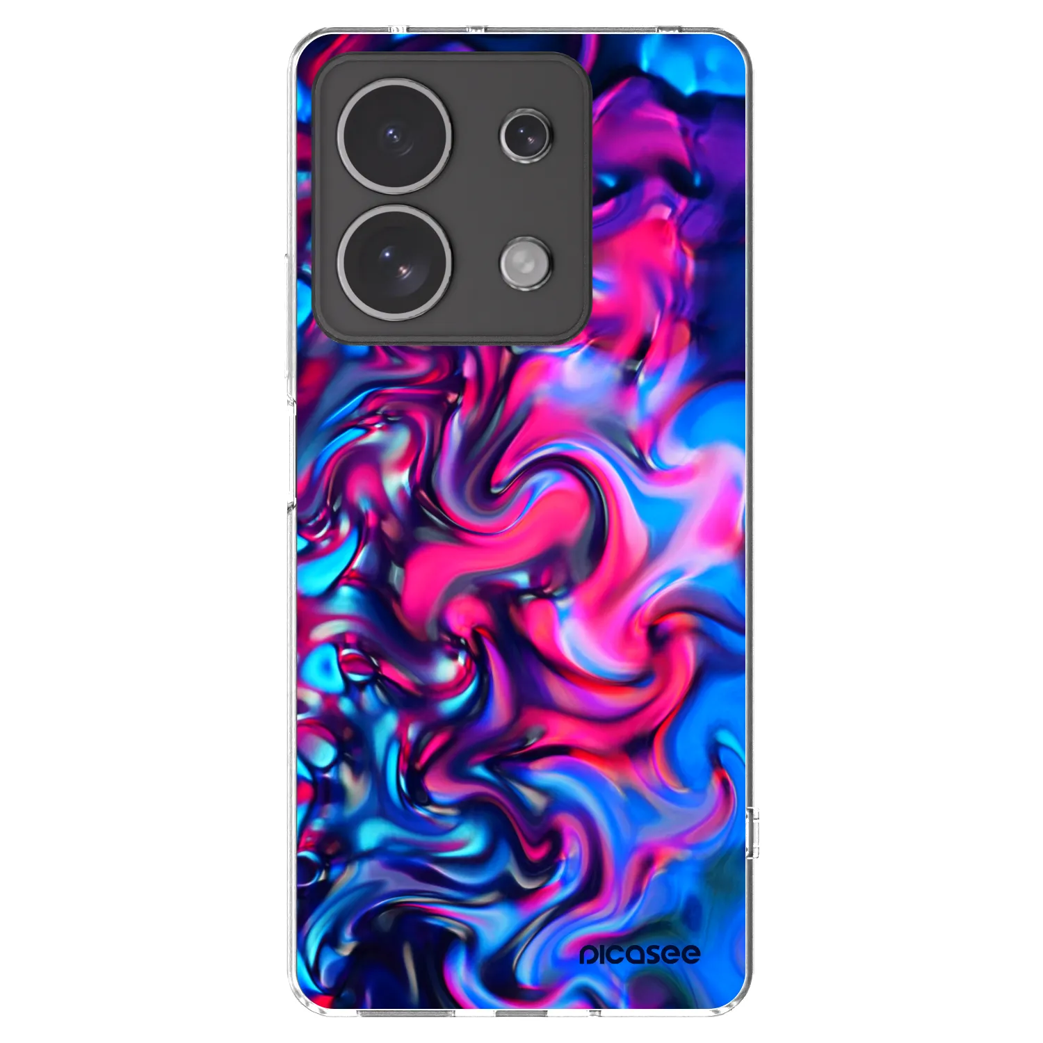 Picasee silikónový prehľadný obal pre Xiaomi Redmi Note 13 4G - Redlight