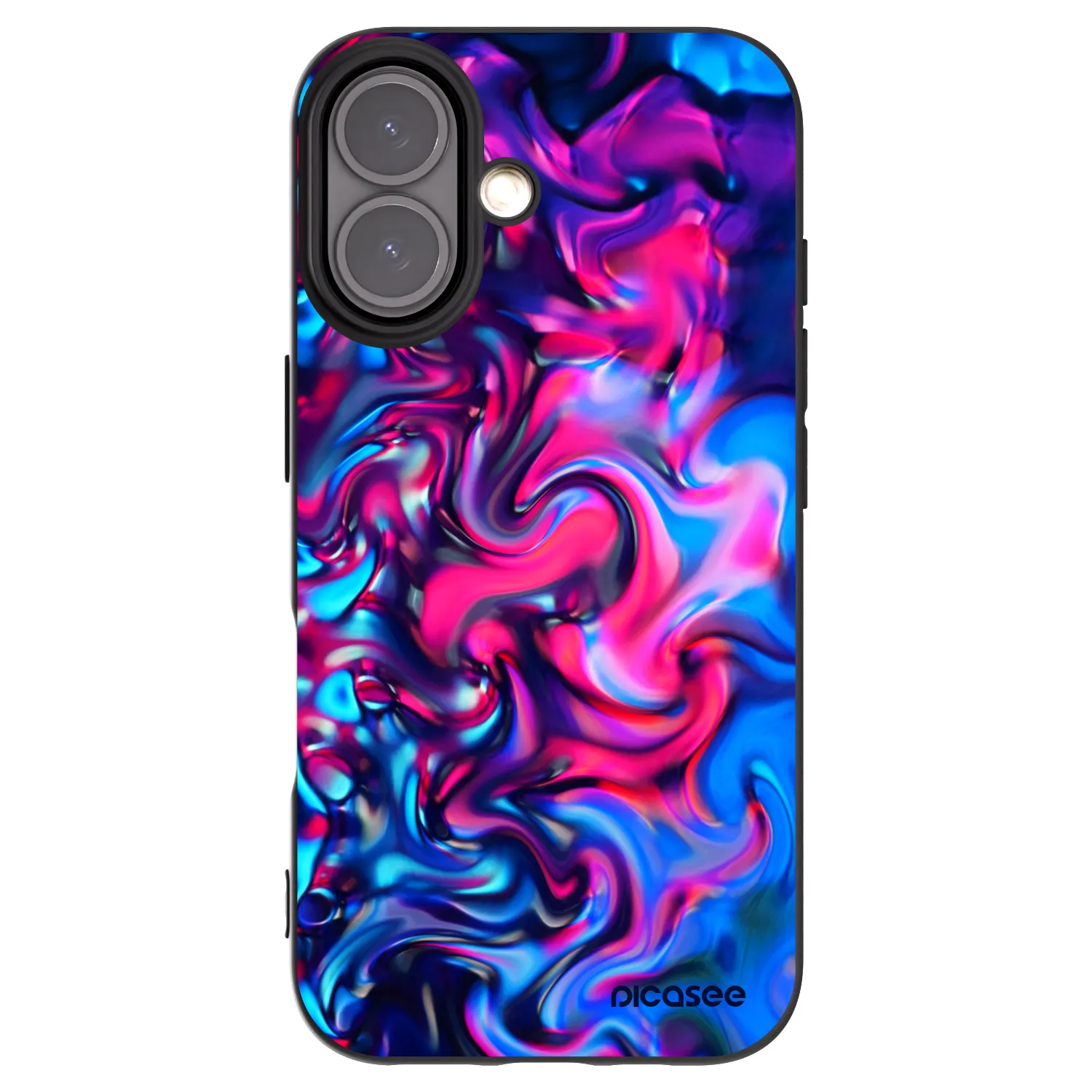 Picasee silikónový čierny obal pre Apple iPhone 16 - Redlight