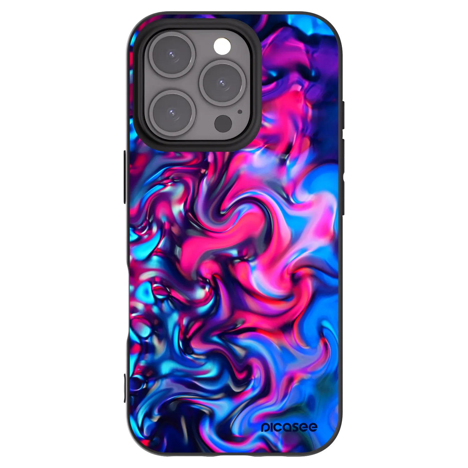 Picasee silikónový čierny obal pre Apple iPhone 16 Pro - Redlight