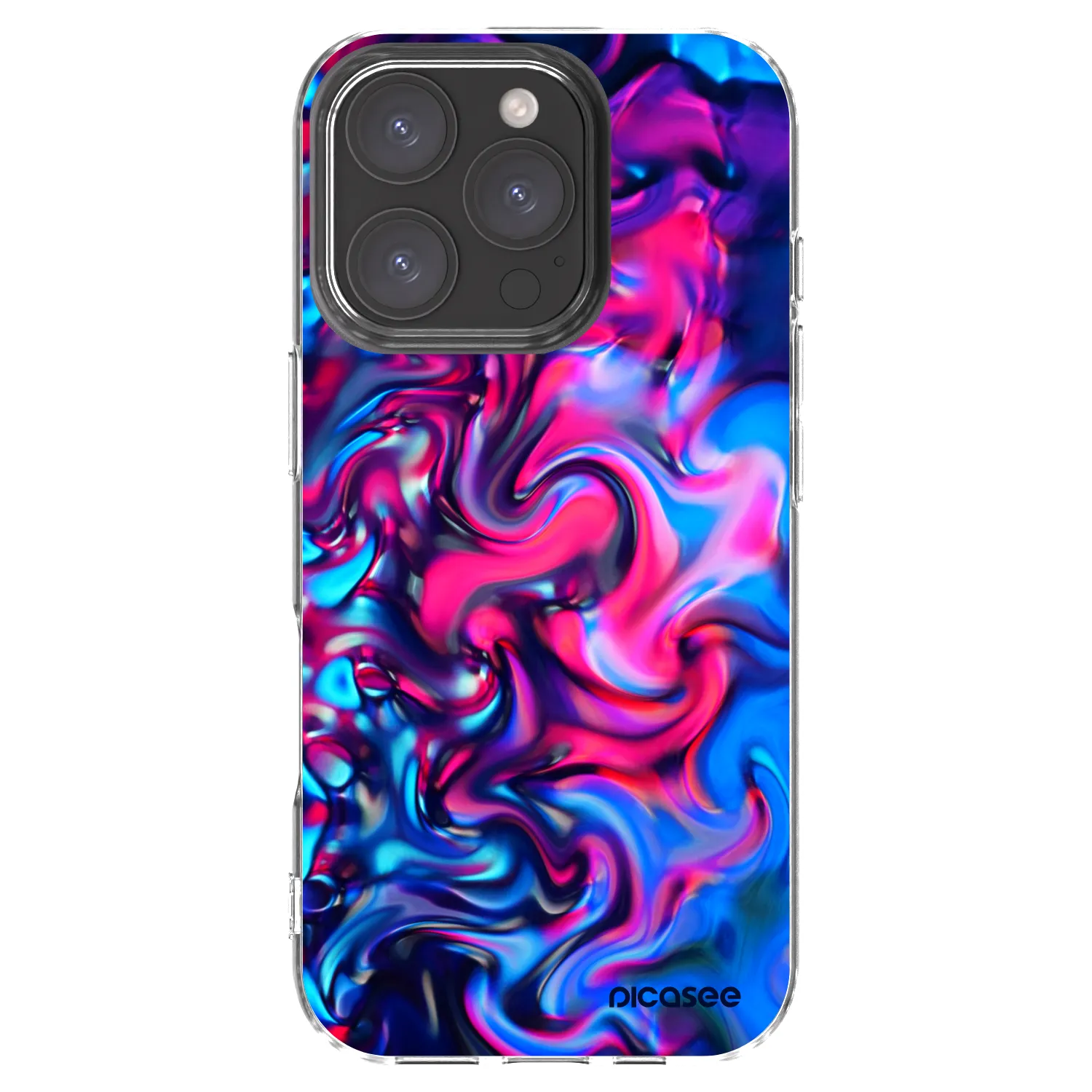 Picasee silikónový prehľadný obal pre Apple iPhone 16 Pro - Redlight