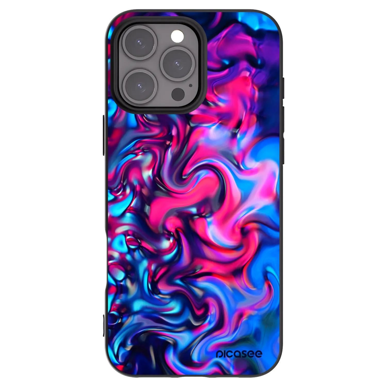 Picasee silikónový čierny obal pre Apple iPhone 16 Pro Max - Redlight
