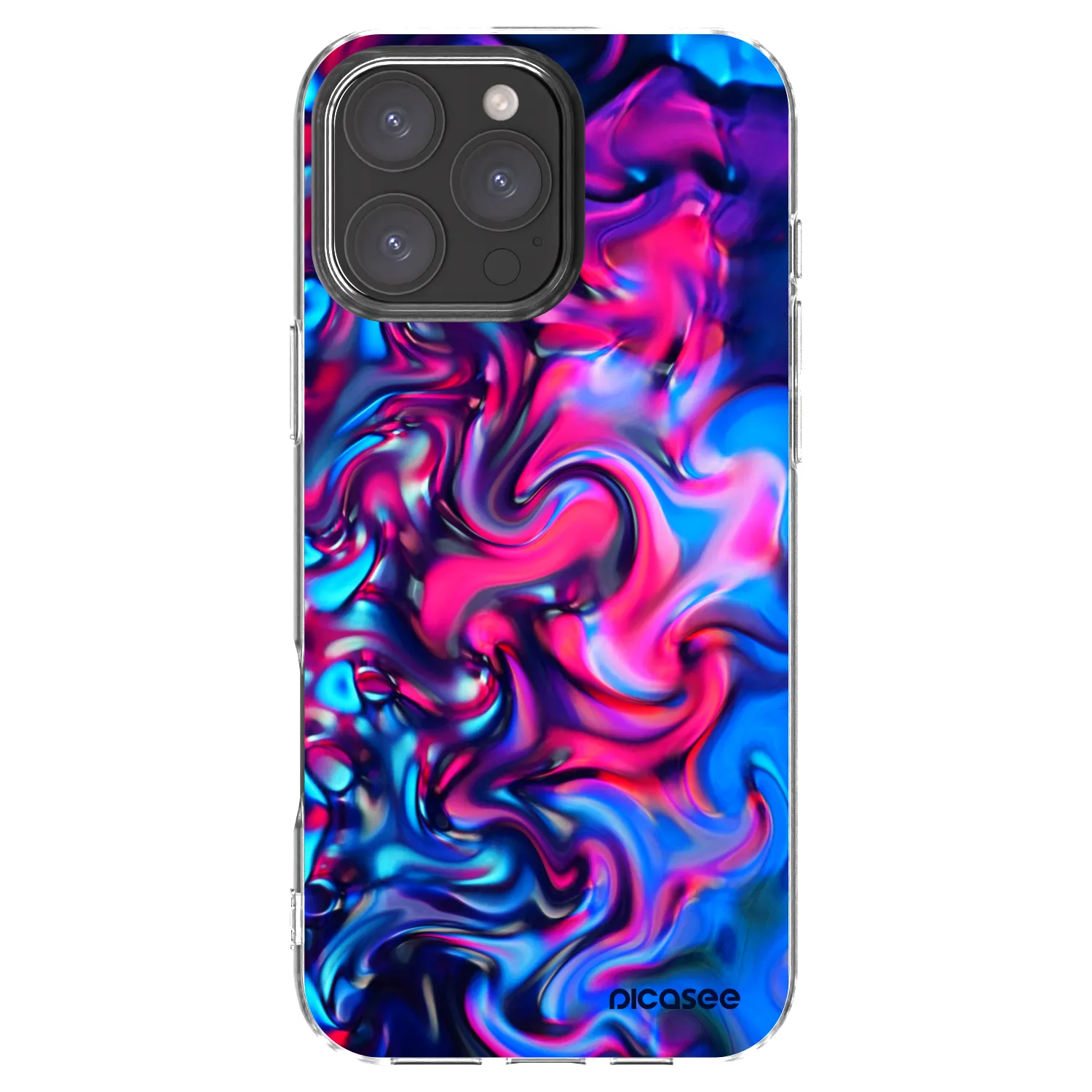 Picasee silikónový prehľadný obal pre Apple iPhone 16 Pro Max - Redlight