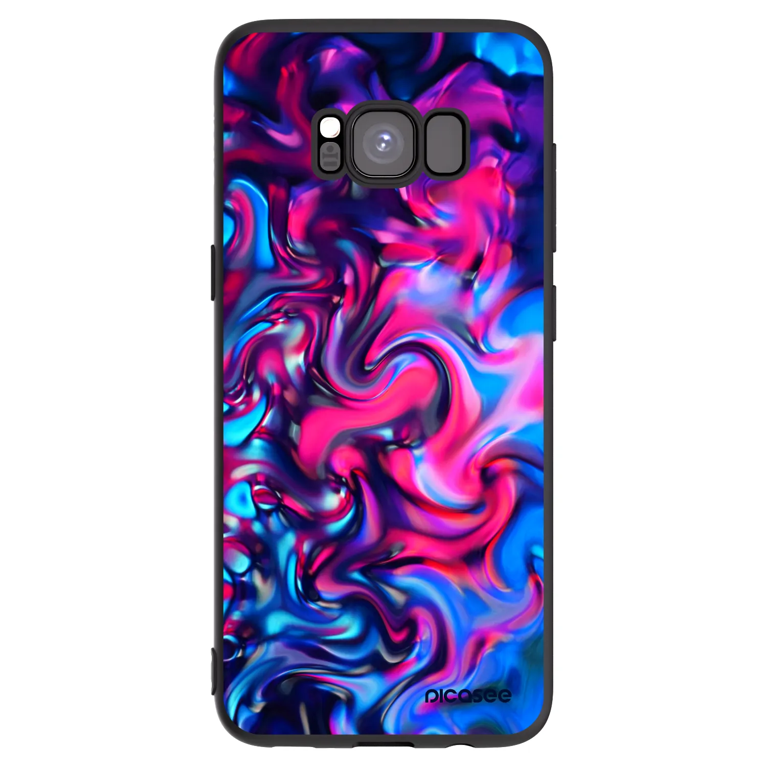 Picasee silikónový čierny obal pre Samsung Galaxy S8 G950F - Redlight