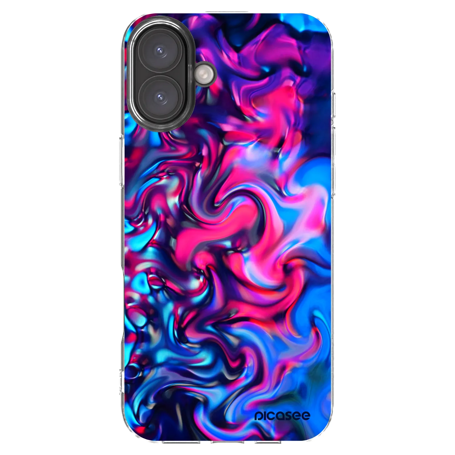 Picasee silikónový prehľadný obal pre Apple iPhone 16 Plus - Redlight
