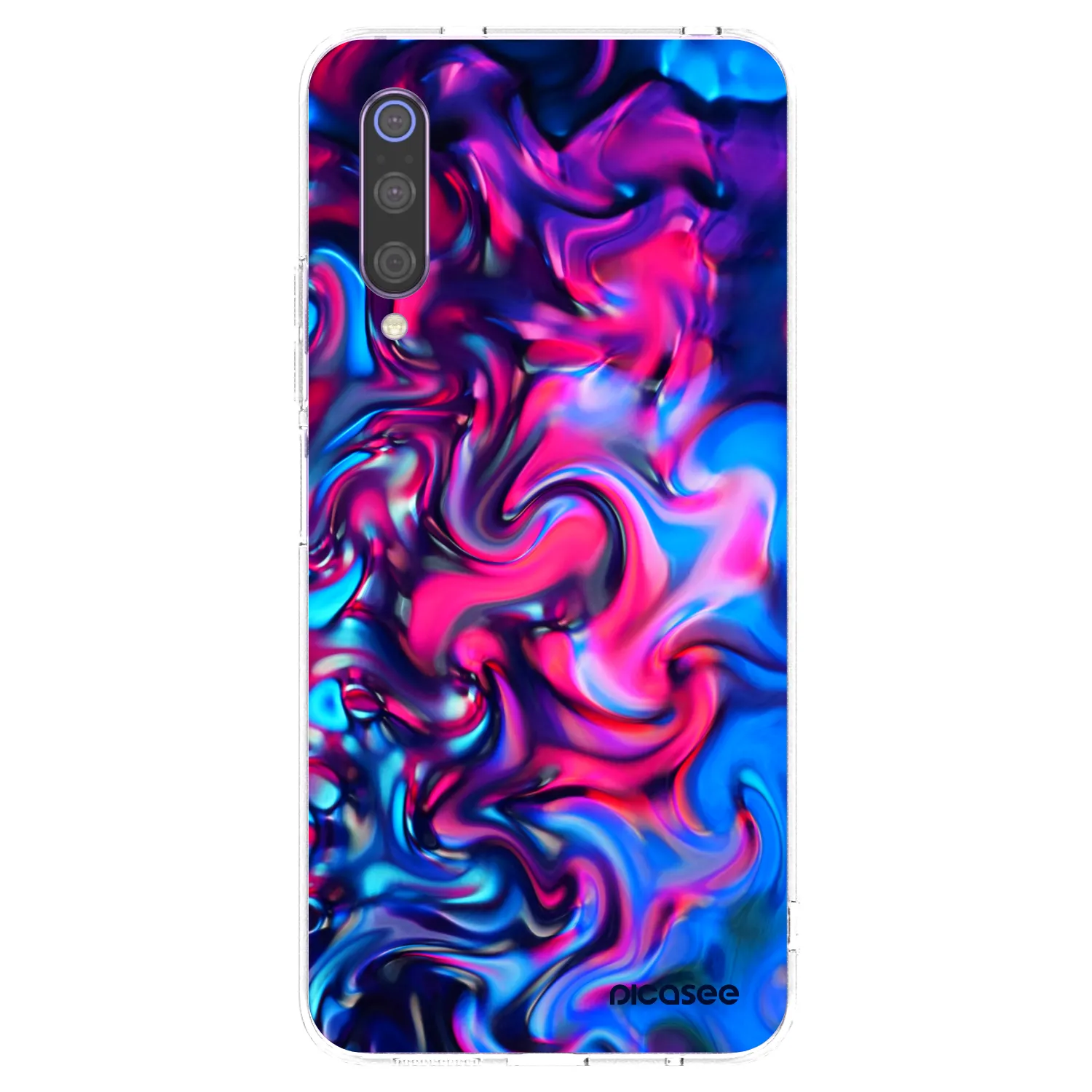 Picasee silikónový prehľadný obal pre Xiaomi Mi 9 - Redlight