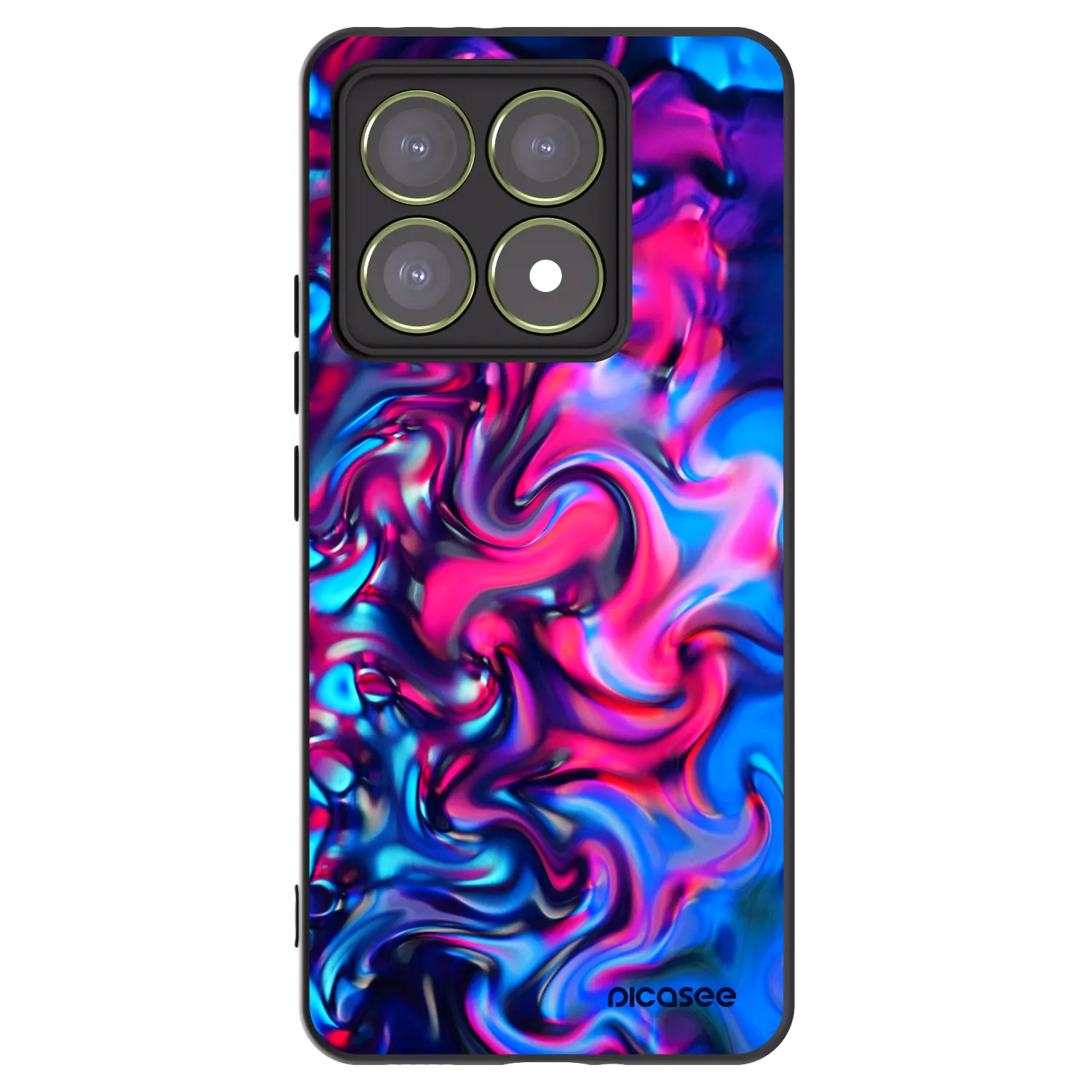 Picasee silikónový čierny obal pre Xiaomi 14T - Redlight