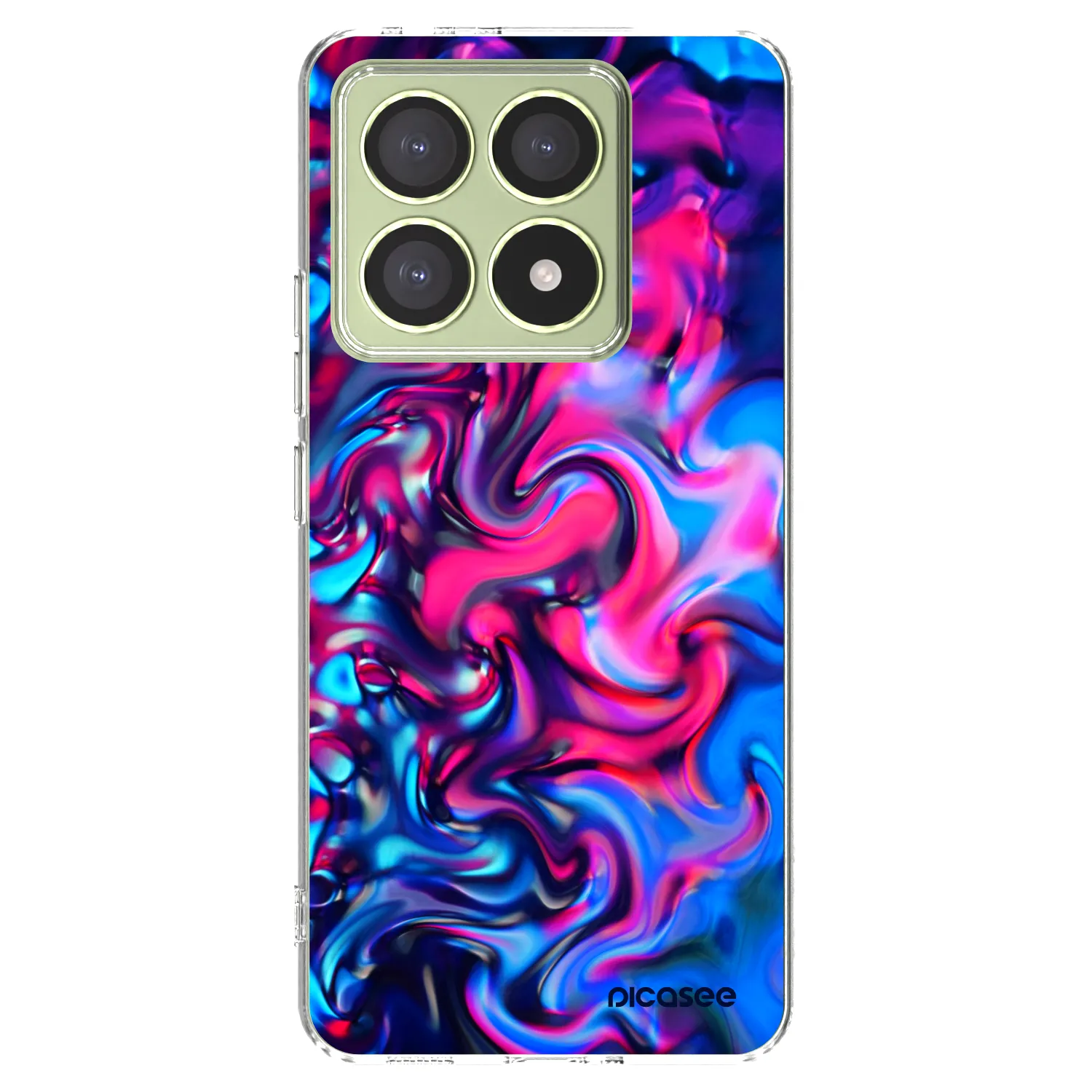 Picasee silikónový prehľadný obal pre Xiaomi 14T - Redlight