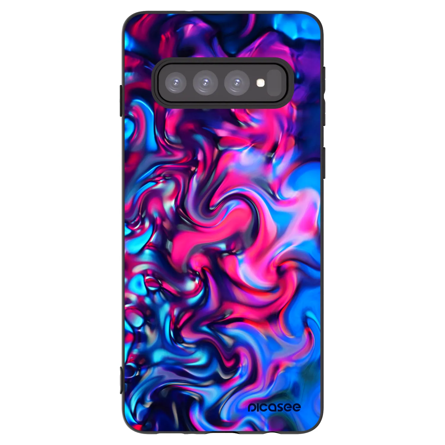 Picasee silikónový čierny obal pre Samsung Galaxy S10 G973 - Redlight