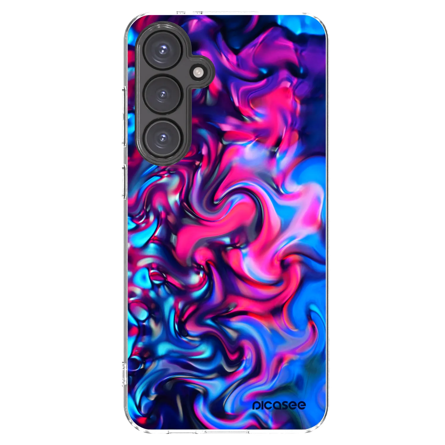 Picasee silikónový prehľadný obal pre Samsung Galaxy S24 FE S721B - Redlight