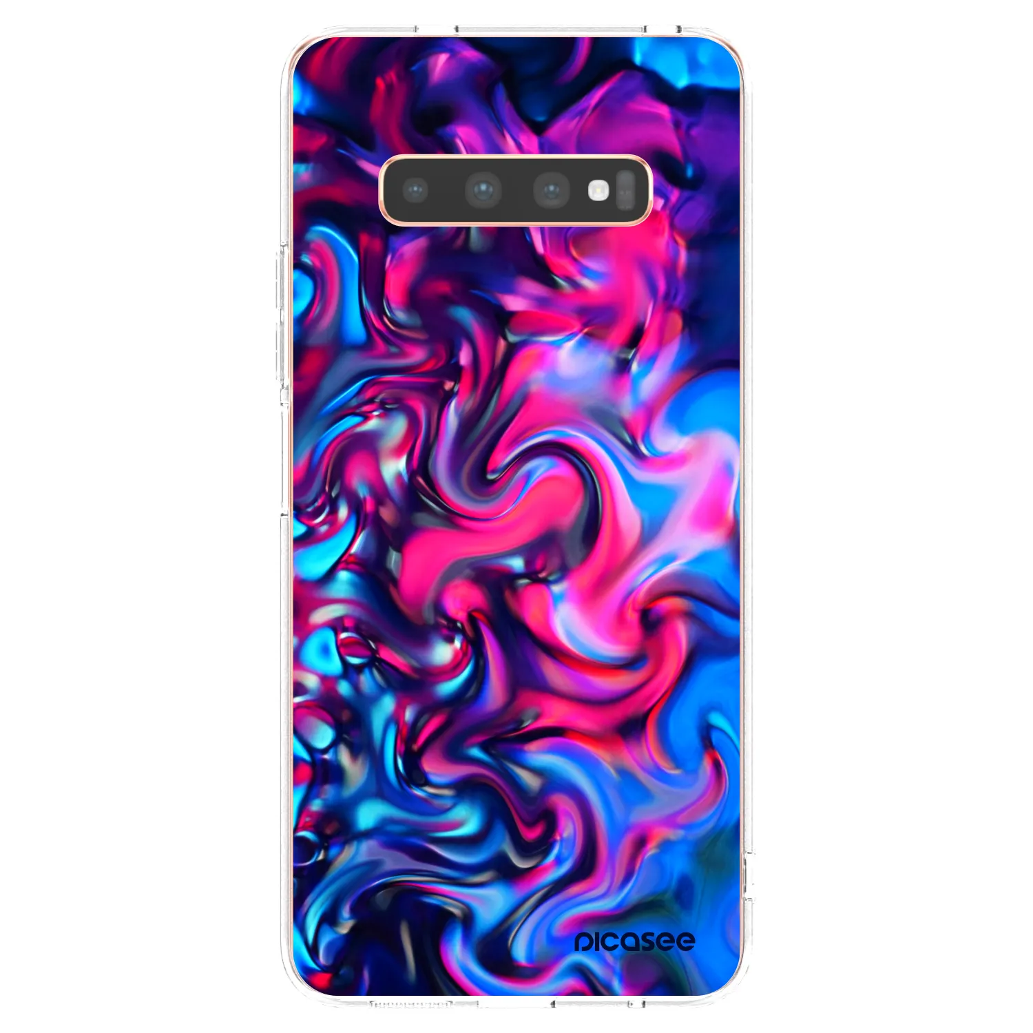 Picasee silikónový prehľadný obal pre Samsung Galaxy S10 Plus G975 - Redlight